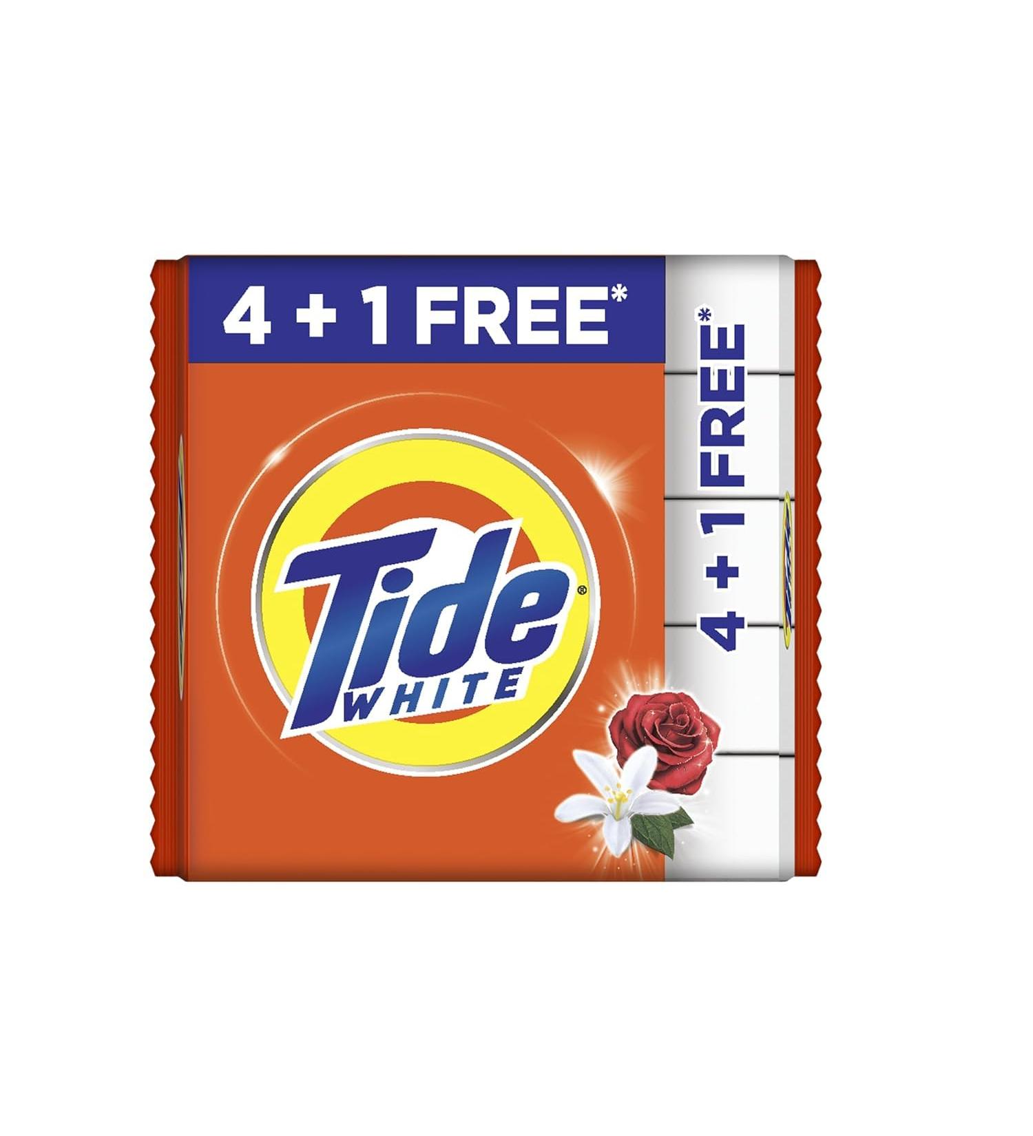 Ti.de White Detergent Bar Soap 200g (4+1 Free) - International Shipping Available - Buy Online on GoSupps.com