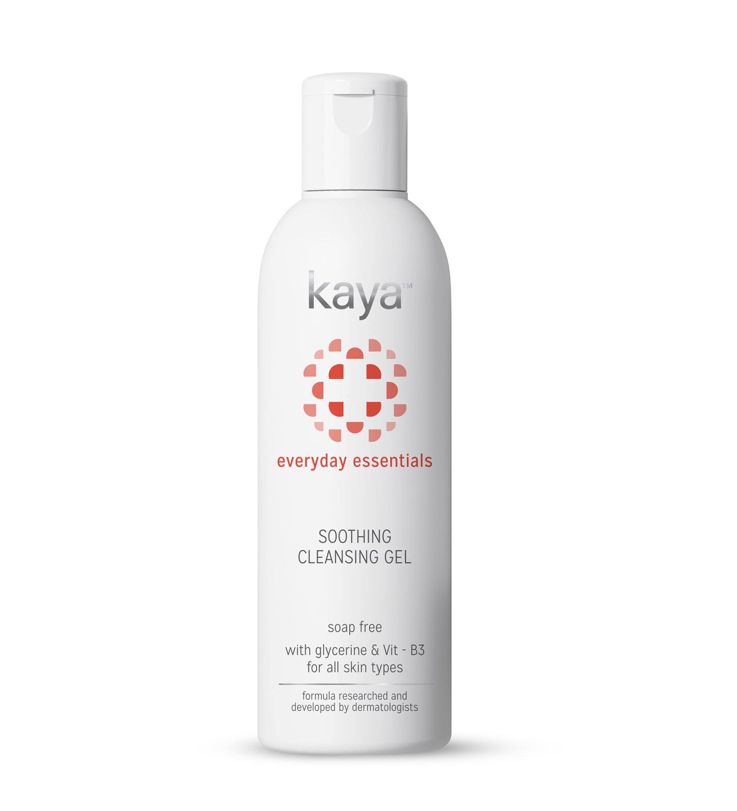 Buy Kaya Skin Clinic Soothing Cleansing Gel 200ml - Gentle Cleanser for All Skin Types | International Shipping Available - Buy Online on GoSupps.com