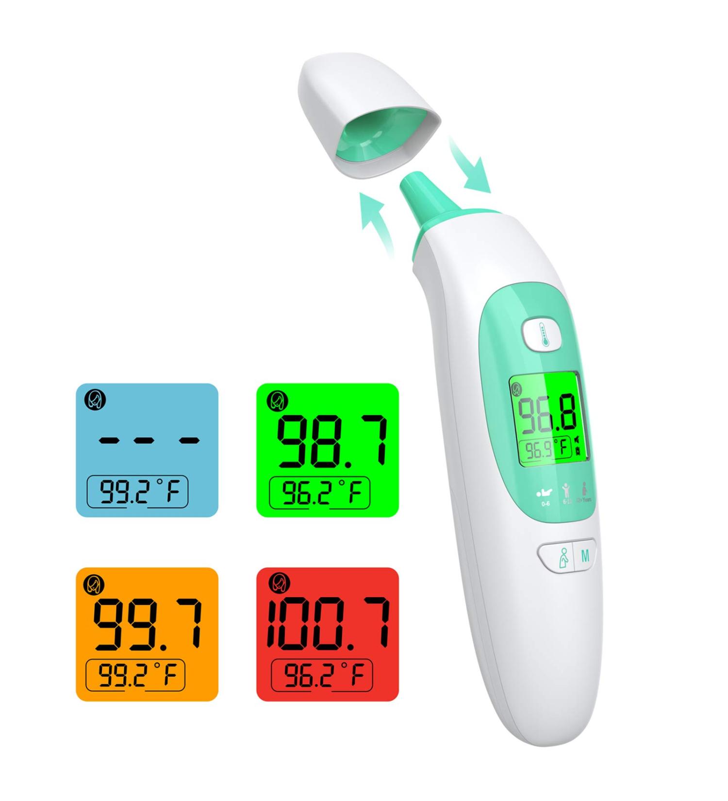 Infrared Forehead Thermometer for Adults Kids Babies - Non-Contact Medical Temperature Gun - 3 in 1 with Instant Readings & Fever Alarm - Buy Online on GoSupps.com