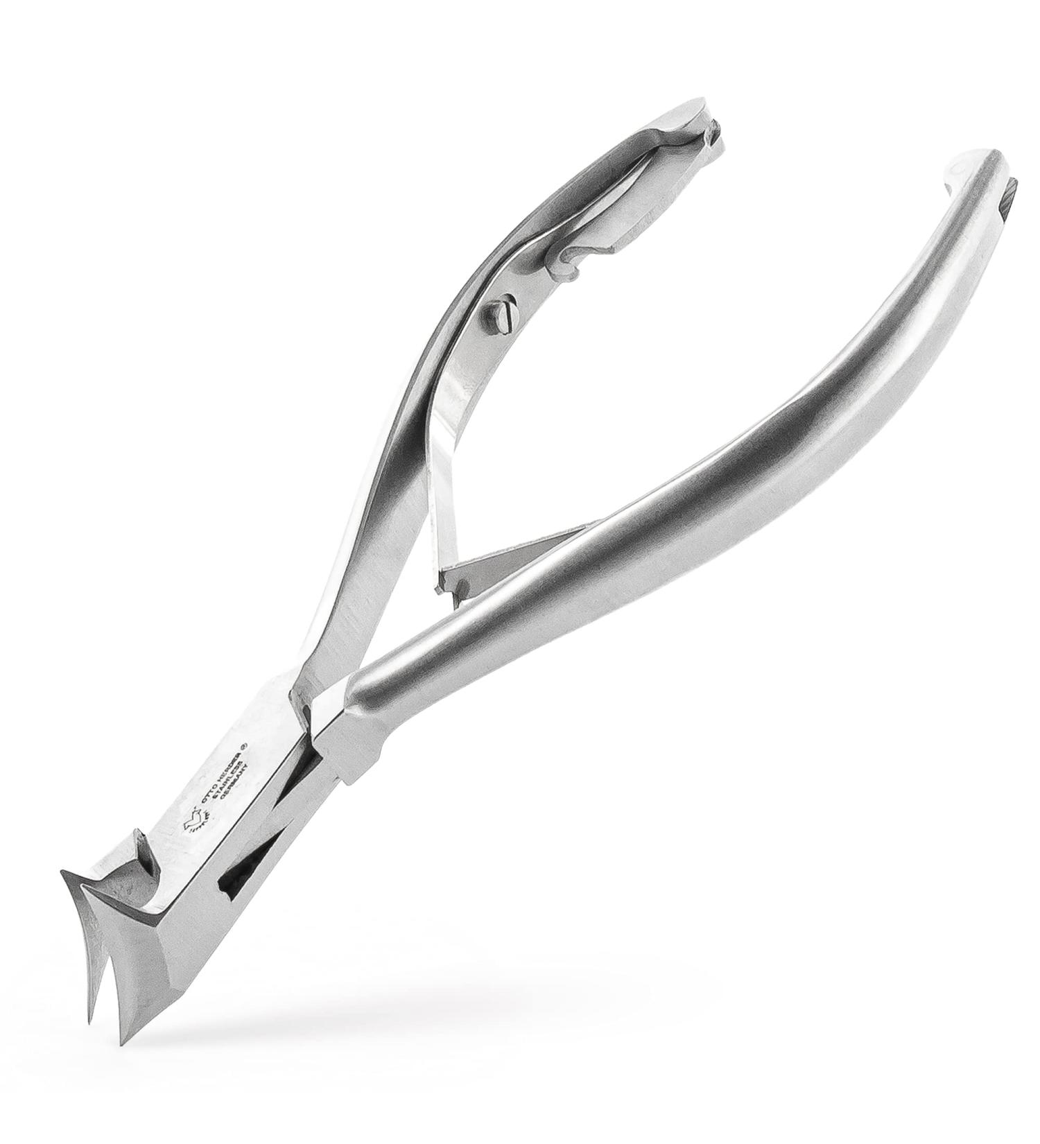 Otto Herder Nail Tongs - Stainless Steel Foot Nail Pliers for Thick Toenails | 14cm Head Cutter with 2cm Cutting Surface - Buy Online on GoSupps.com