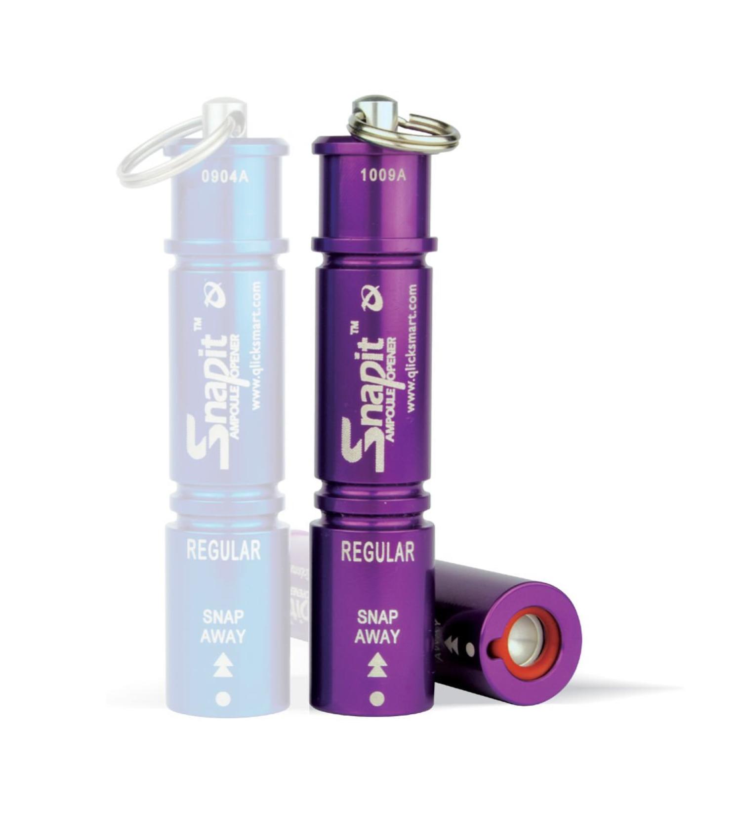 SnapIT Ampoule Opener for 1-15 ml Glass Ampoules - Aluminium Purple - Buy Online on GoSupps.com