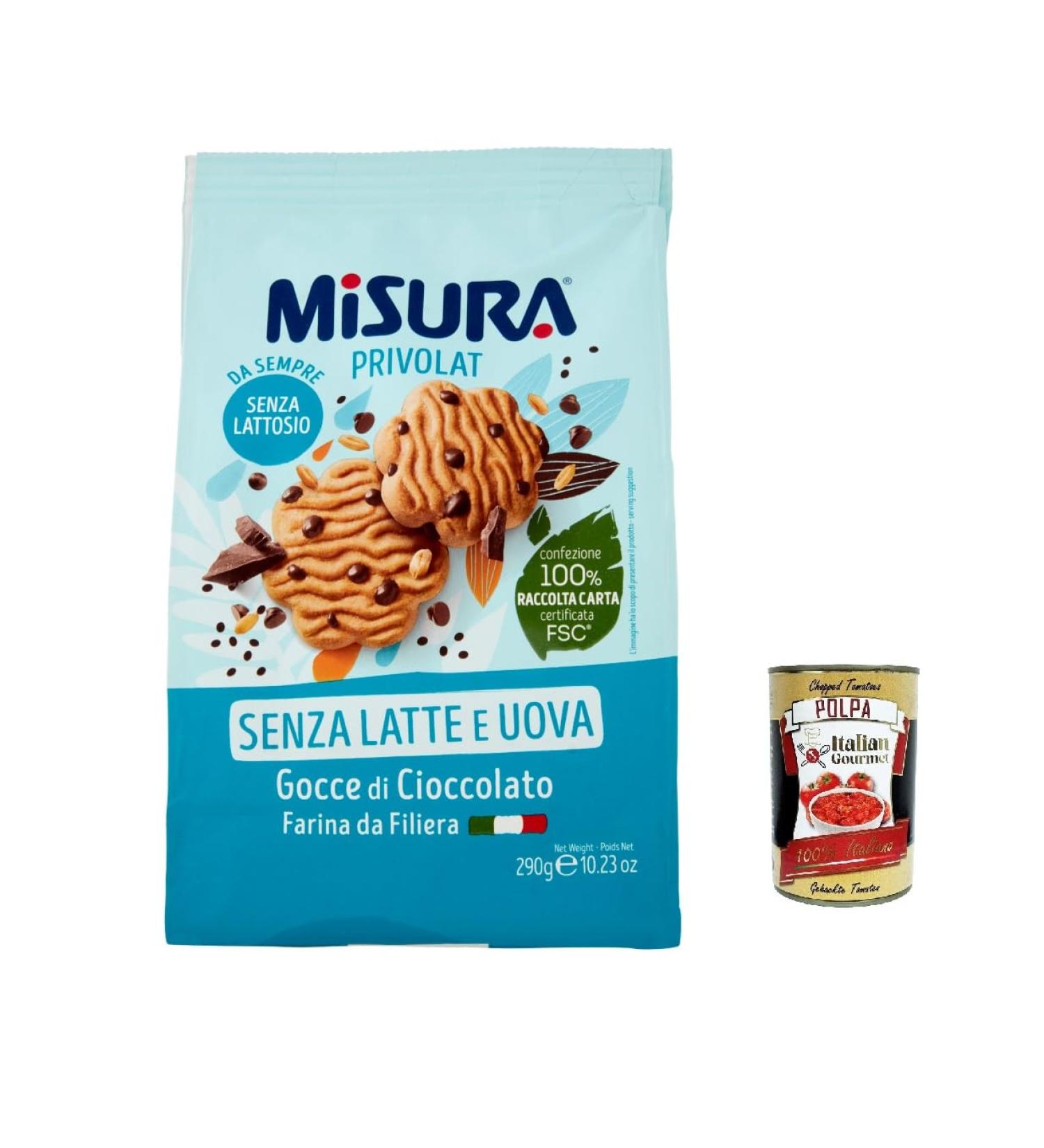  Italian Gourmet E.R. Privolat Biscuits with Chocolate Chips 290 g / 290 g / Pulp Italian Gourmet 400 g Pack of 12 - Buy Online on GoSupps.com