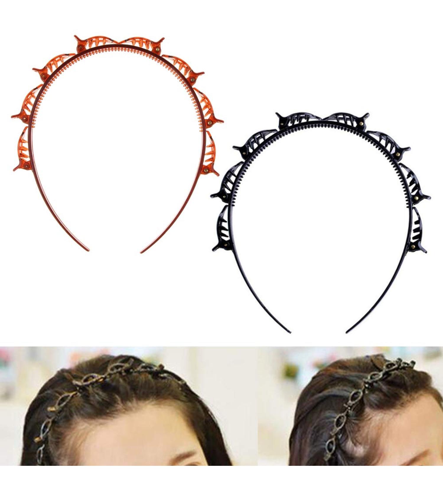2PC Hairstyle Help Set | Baby Girls Hair Clips Headbands & Women's Hair Accessories - Perfect for Hairdressing & Everyday Styles - Buy Online on GoSupps.com