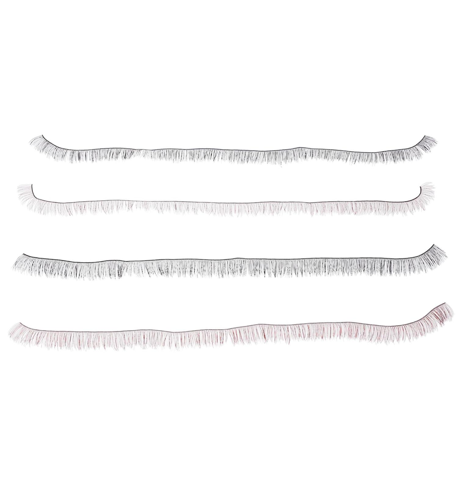 HEALLILY Fake Eyelashes Long Natural False Lashes Handmade Doll Eyelashes for DIY Teddy Bear Doll Accessories 4Pcs - Buy Online on GoSupps.com