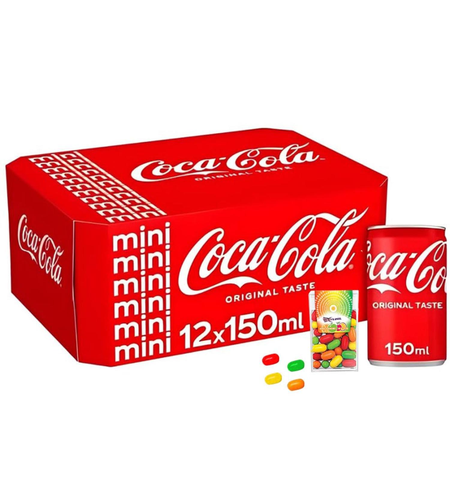 Mini Cola Cans 12-Pack(150ml) Sold by VR Angel Experience Refreshment Anywhere Anytime! - Buy Online on GoSupps.com