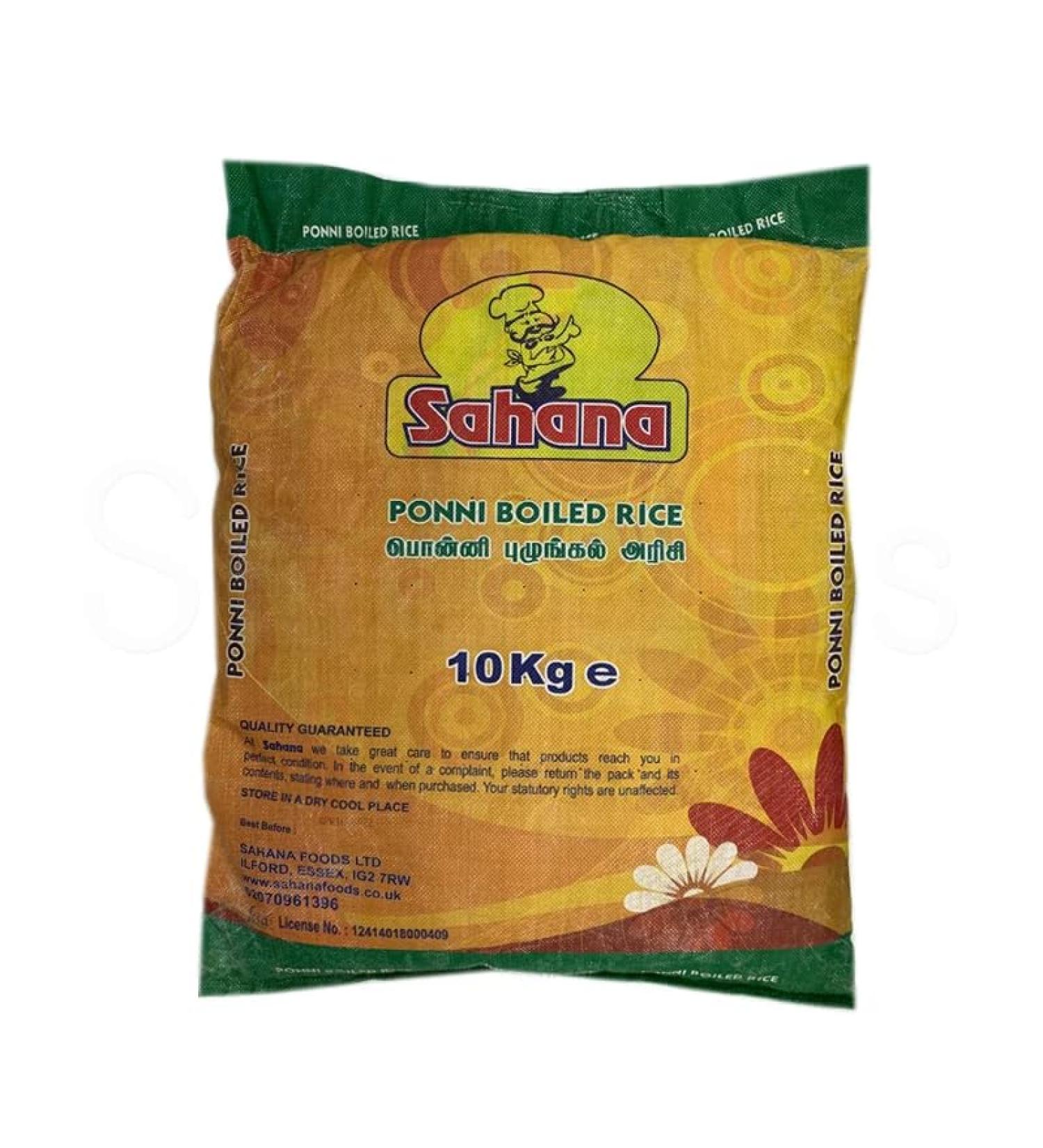 Seelans superstore |Sahana Thanjavur Ponni Boiled Rice 10KG| Tamil Nadu Ponni| Indian Origin