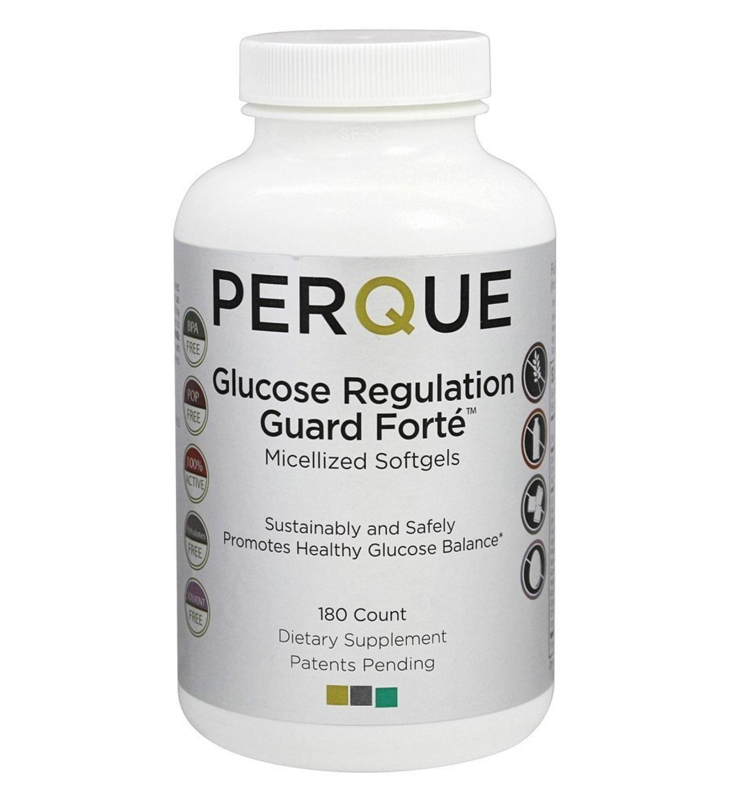 Perque Glucose Regulation Guard Forte - 180 Softgels | Optimal Blood Sugar Support - Buy Online on GoSupps.com