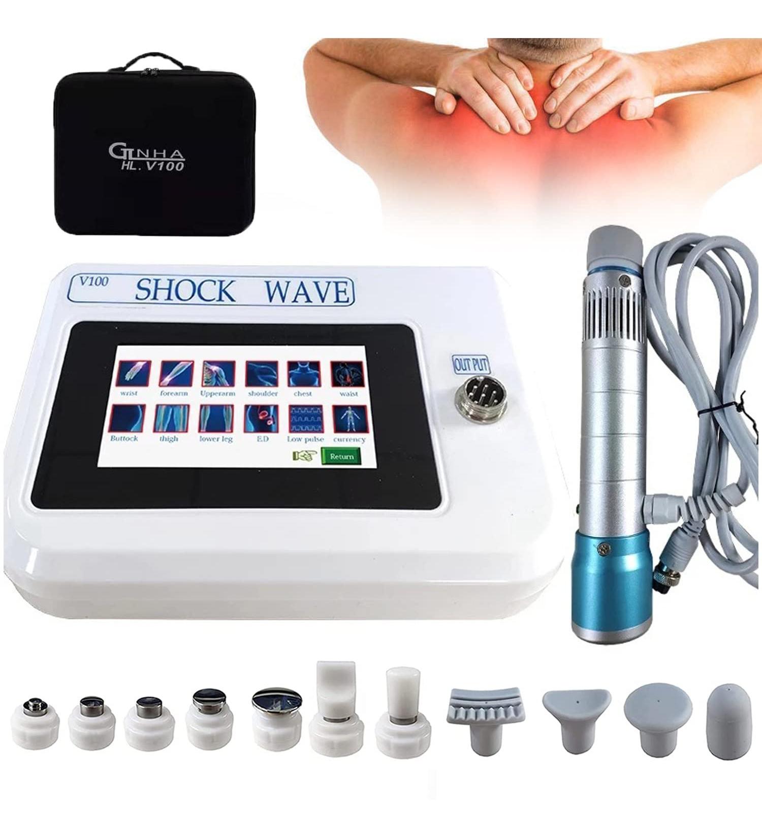 Professional Impact Shaft Device ED - Extracorporeal Shockwave Therapy Pain Relief & Muscle Stimulator with 11 Massage Heads for Body Shaping & ED Treatment - Buy Online on GoSupps.com