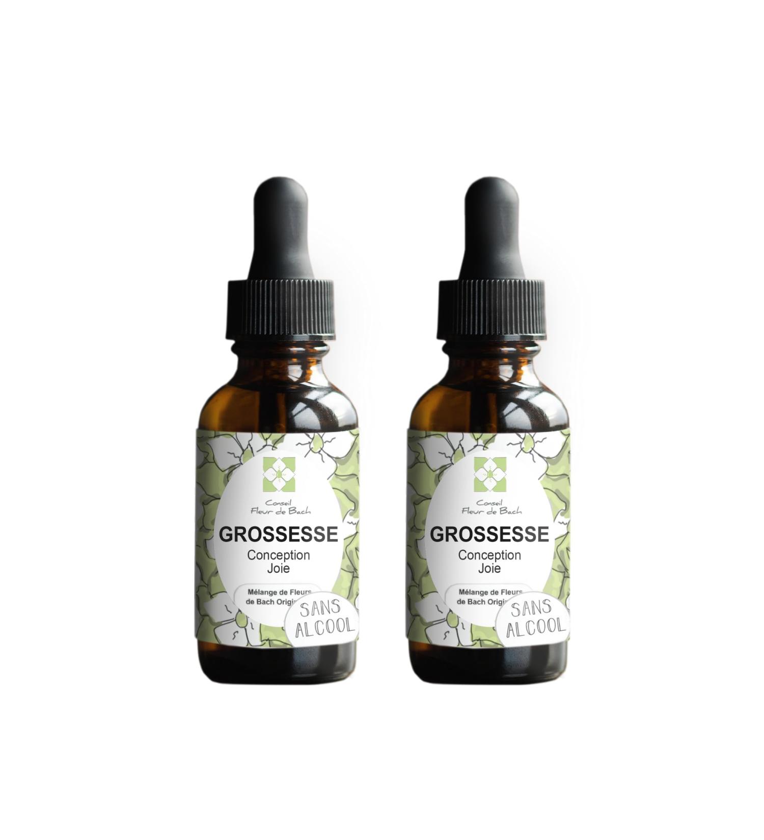 Fleurs de Bach Grossesse SANS ALCOOL pour tre plus panouie - Ce m lange vous aide tout au long de la grossesse vivre sans angoisse et en confiance... 30 ML lot de 2 - Buy Online on GoSupps.com