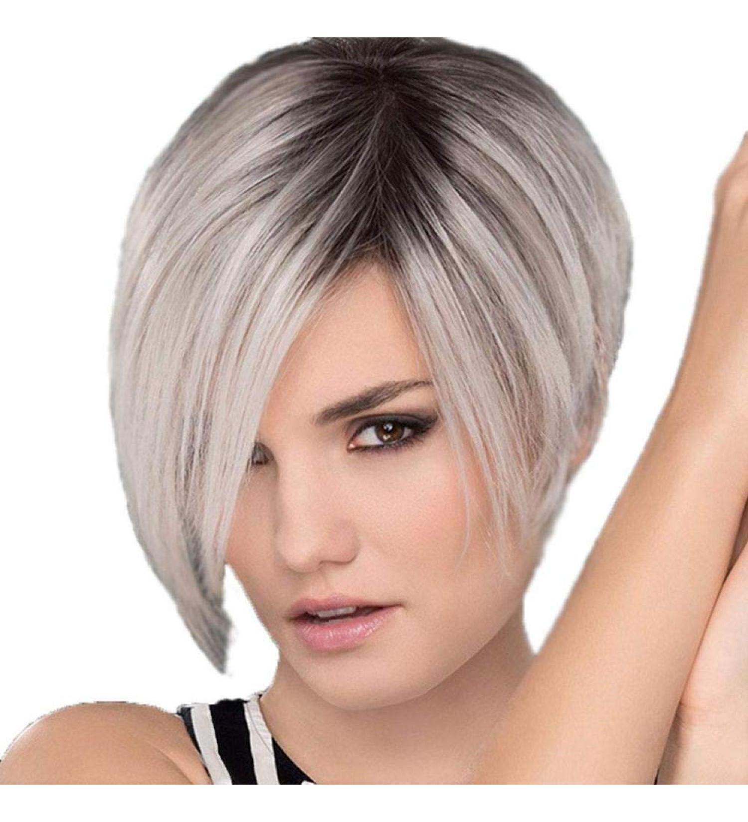 Buy Premium Short Curls Gradient Mixed Color Wig Kits - High-Temperature Silk Synthetic Hairpieces for Ladies | Heat-Resistant Natural Look - International Shipping Available - Buy Online on GoSupps.com