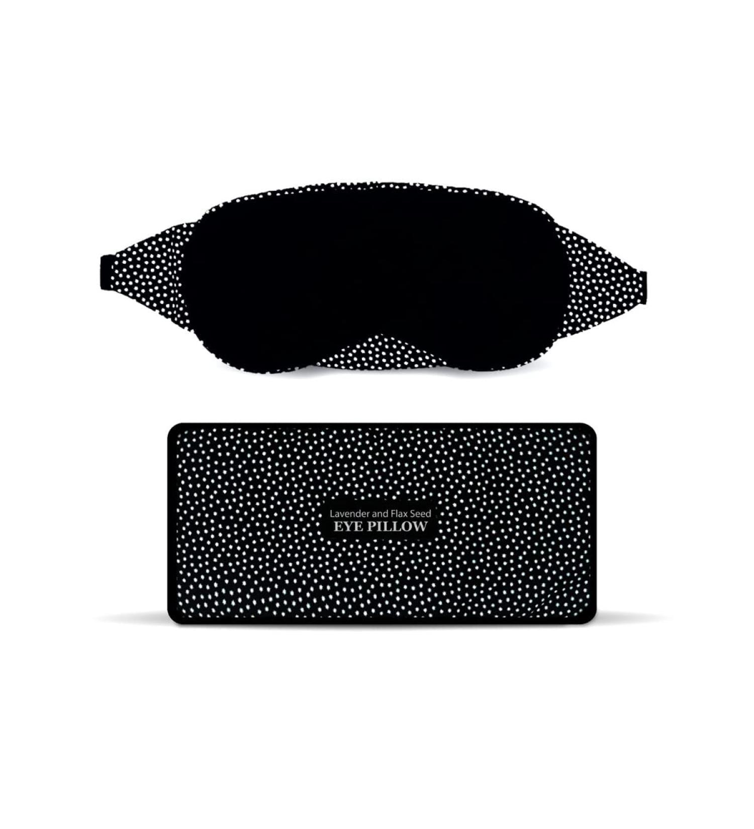 California Wellness Sleep Mask for Men and Women | Eye Mask for Airplane Travel | Adjustable Headband Blindfold in Blue Cotton | Includes Black Mask and Eye Pillow - Buy Online on GoSupps.com