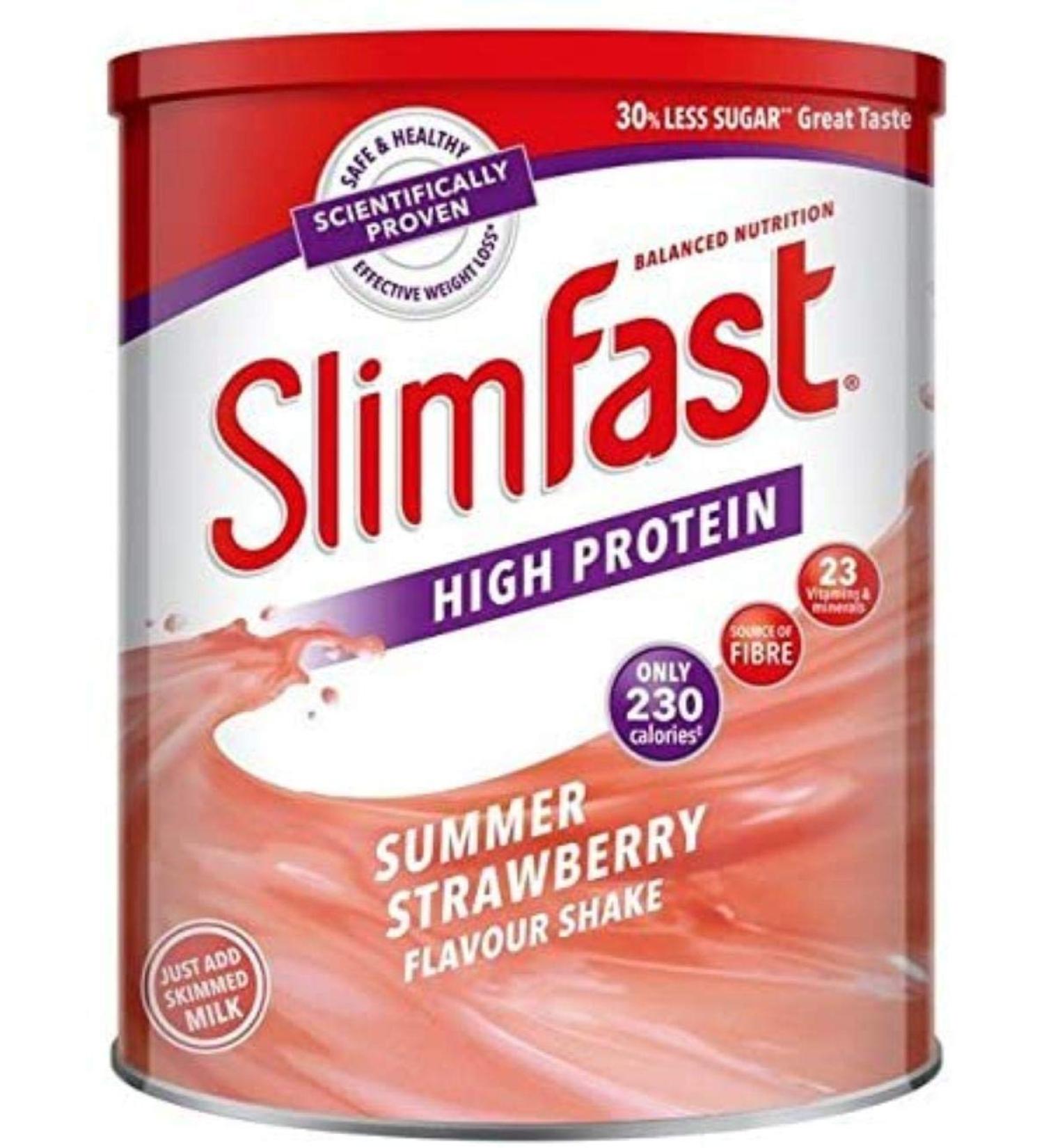 SlimFast High Protein Meal Replacement Shake Summer Strawberry 365g profitez de la Slim Fast Magic pour perdre du poids vous sentir nergis et garder le contr le de votre vie - Buy Online on GoSupps.com