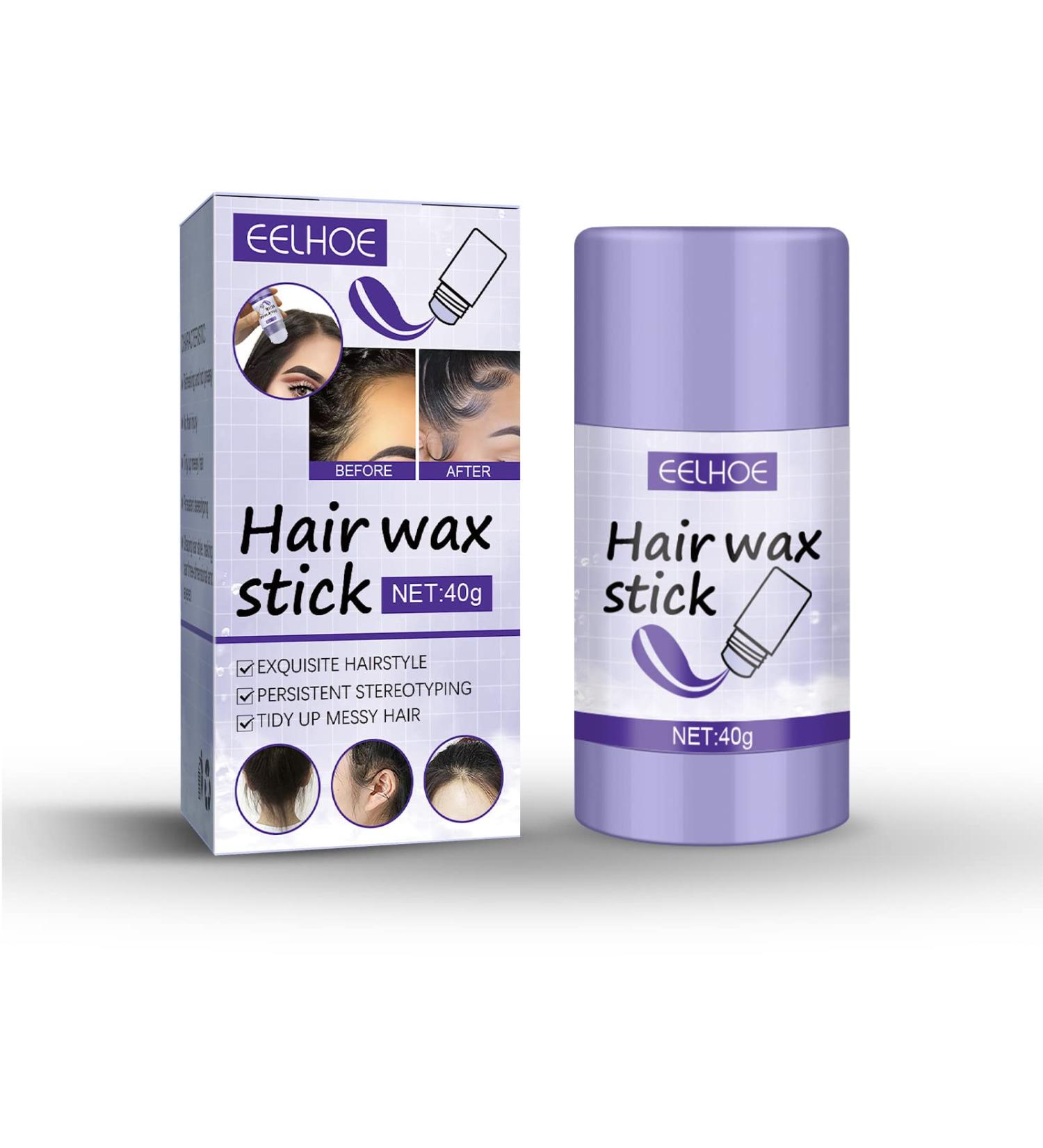 Strong Holding Non-Greasy Hair Pomade Stick for Frizz-Free Flyaways - 1.4 oz Smoothing Wax for Men & Women - International Shipping Available - Buy Online on GoSupps.com