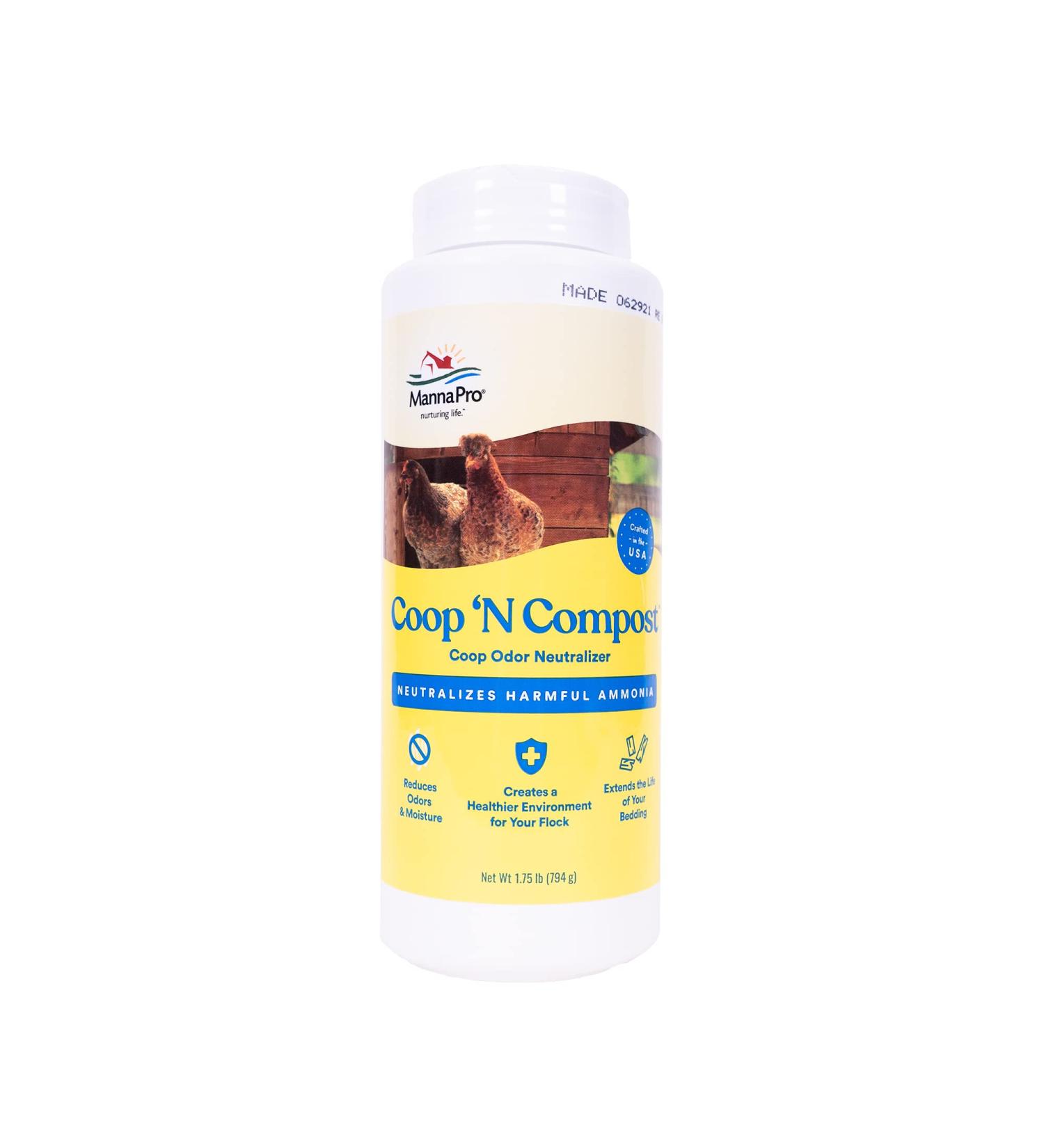 Manna Pro Coop 'N Compost Chicken Coop Supplies 28 oz - Manna Pro Chicken Feed - Buy Online on GoSupps.com