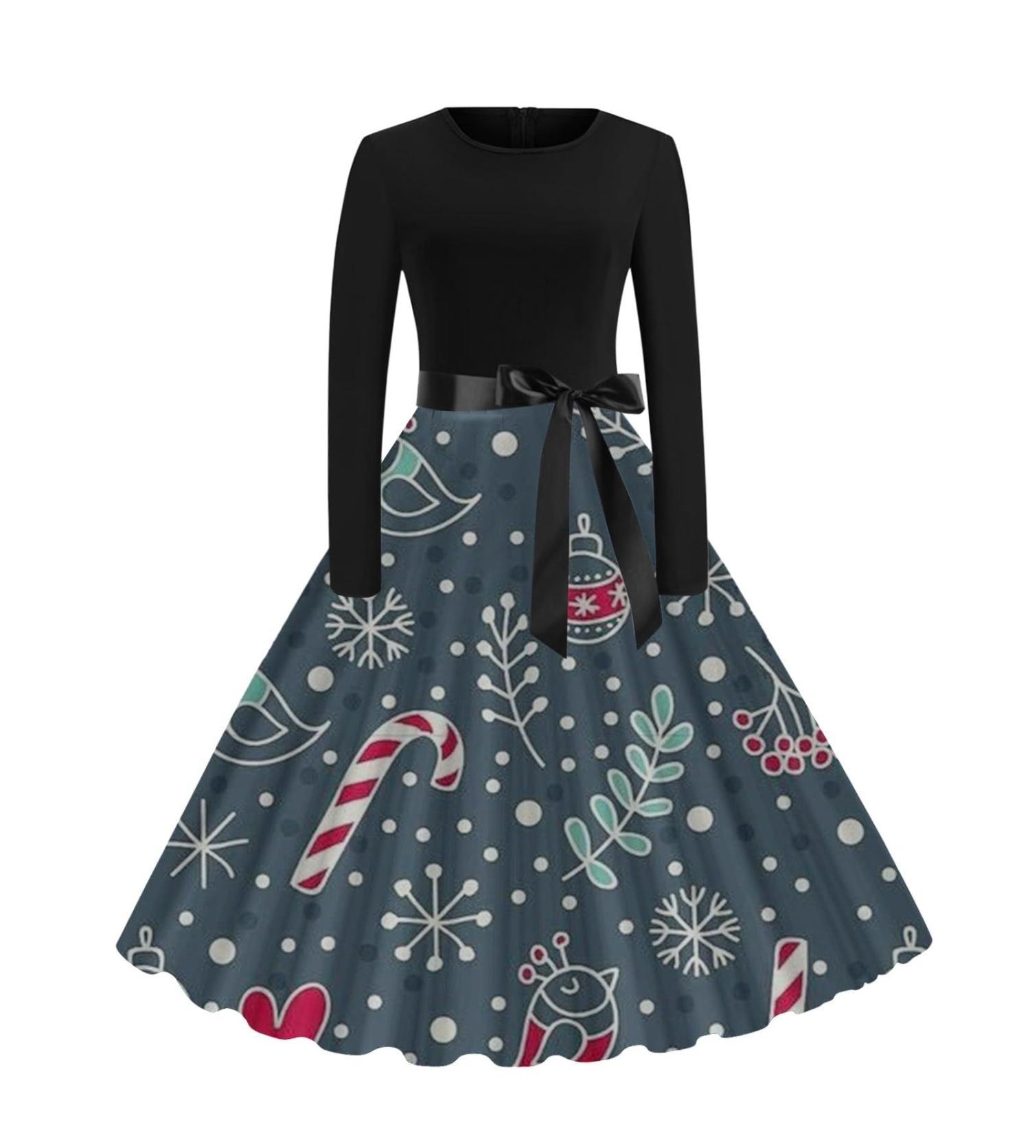 Hanxiulin Women's Christmas Dress - Stylish Sweater Jacket & Elk Party Dress with Bag | Autumn Winter Collection - Buy Online on GoSupps.com