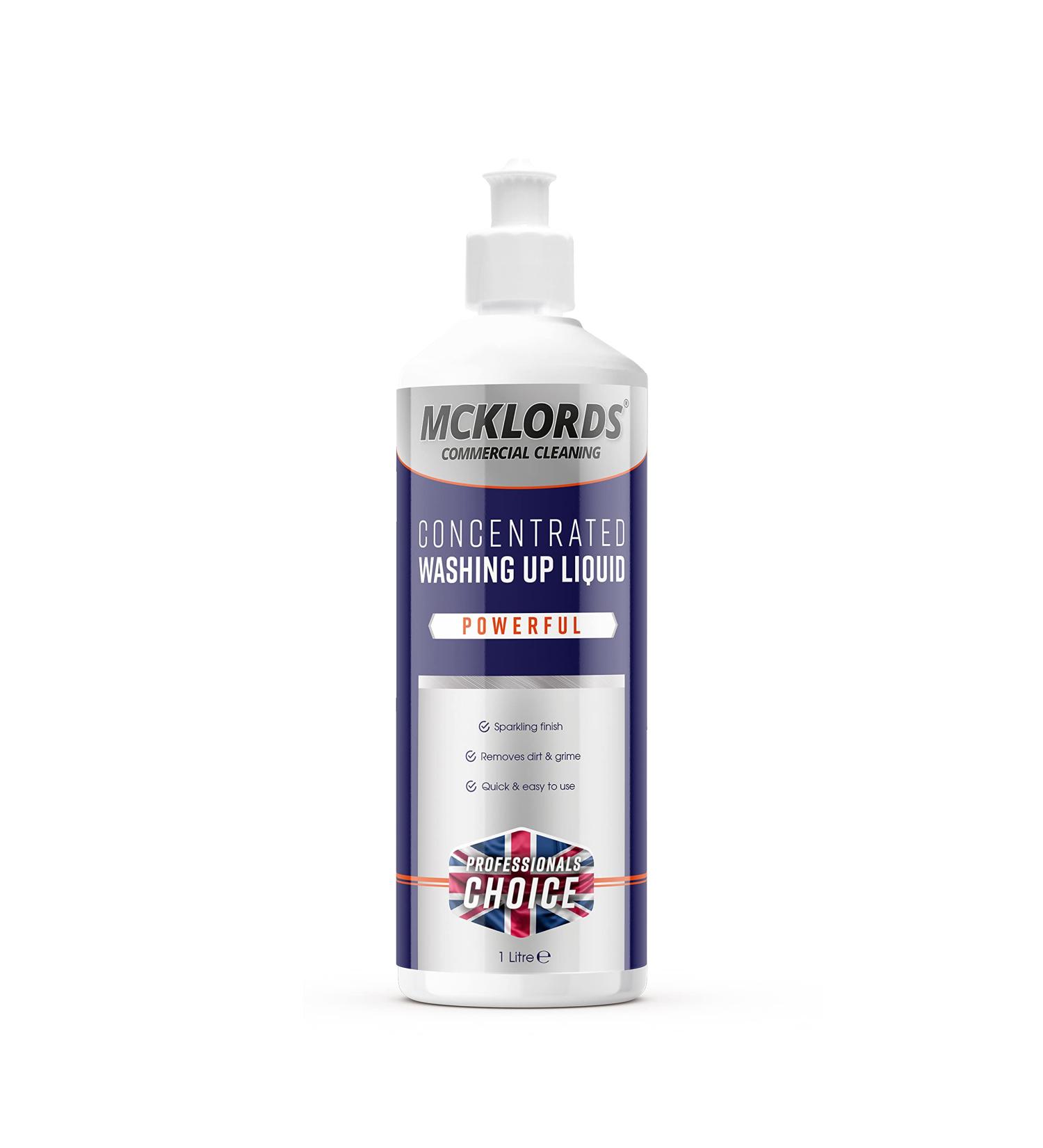 McKLords Concentrated Washing Up Liquid Green 1 Litre - Buy Online on GoSupps.com