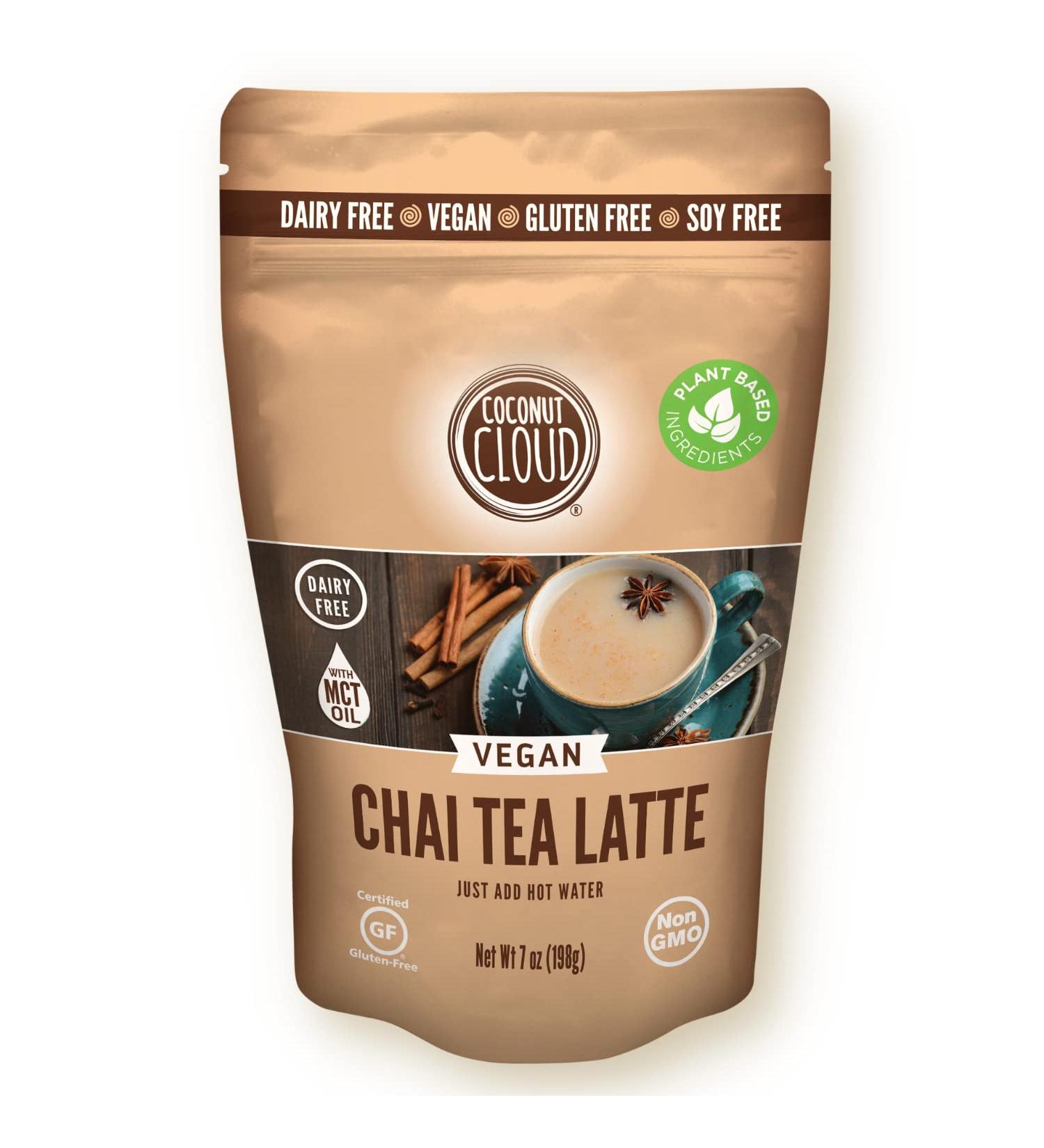 Coconut Cloud Vegan Spiced Chai Tea Latte 7 oz - Dairy-Free & Delicious | Made in Colorado, Soy-Free & Gluten-Free - Buy Online on GoSupps.com