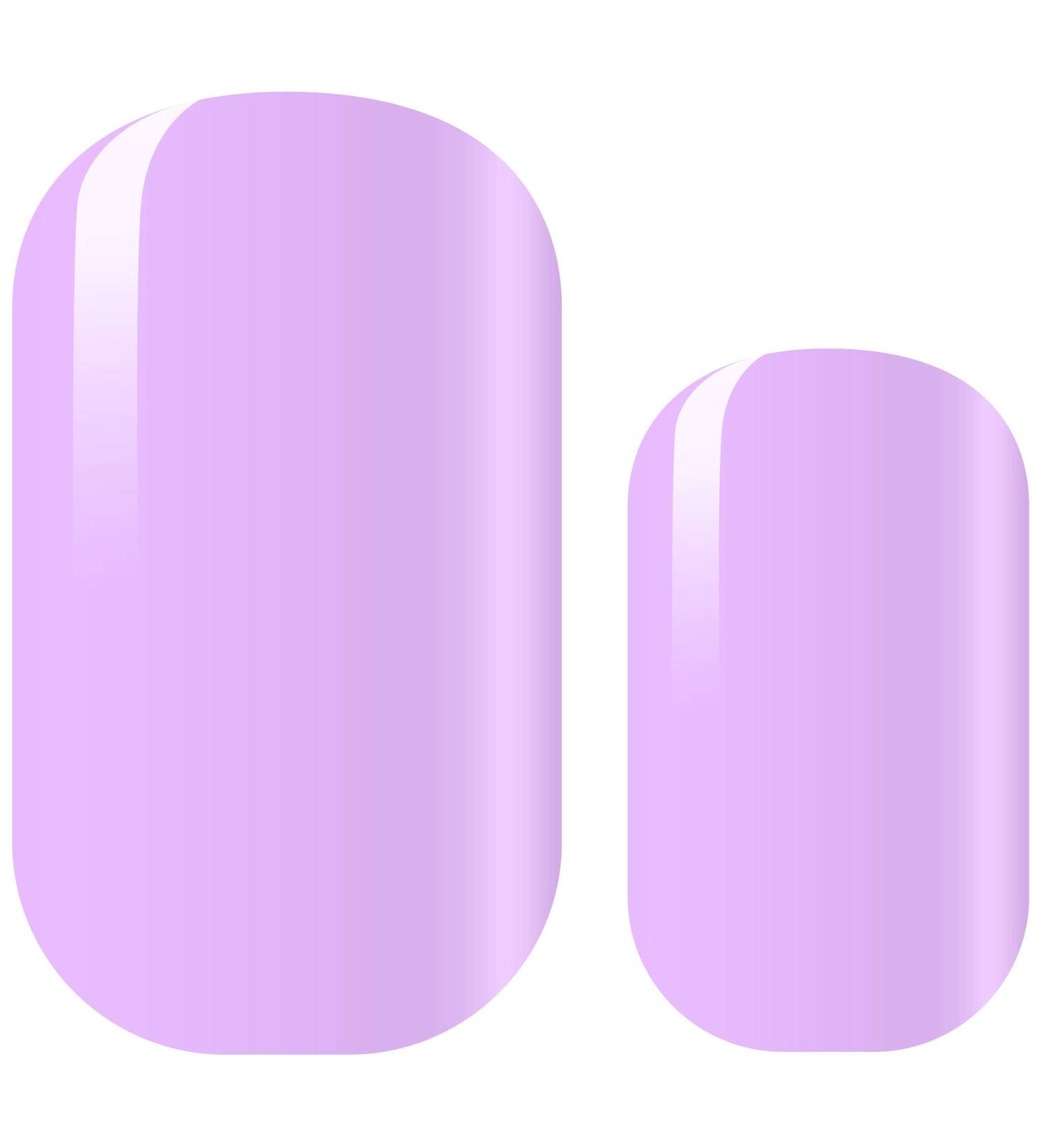 AVOA Beauty Nail Foil - I Lilac You | Opaque Pastel Purple Self-Adhesive Nail Wraps | Long-Lasting Design | 16 Pack - Buy Online on GoSupps.com