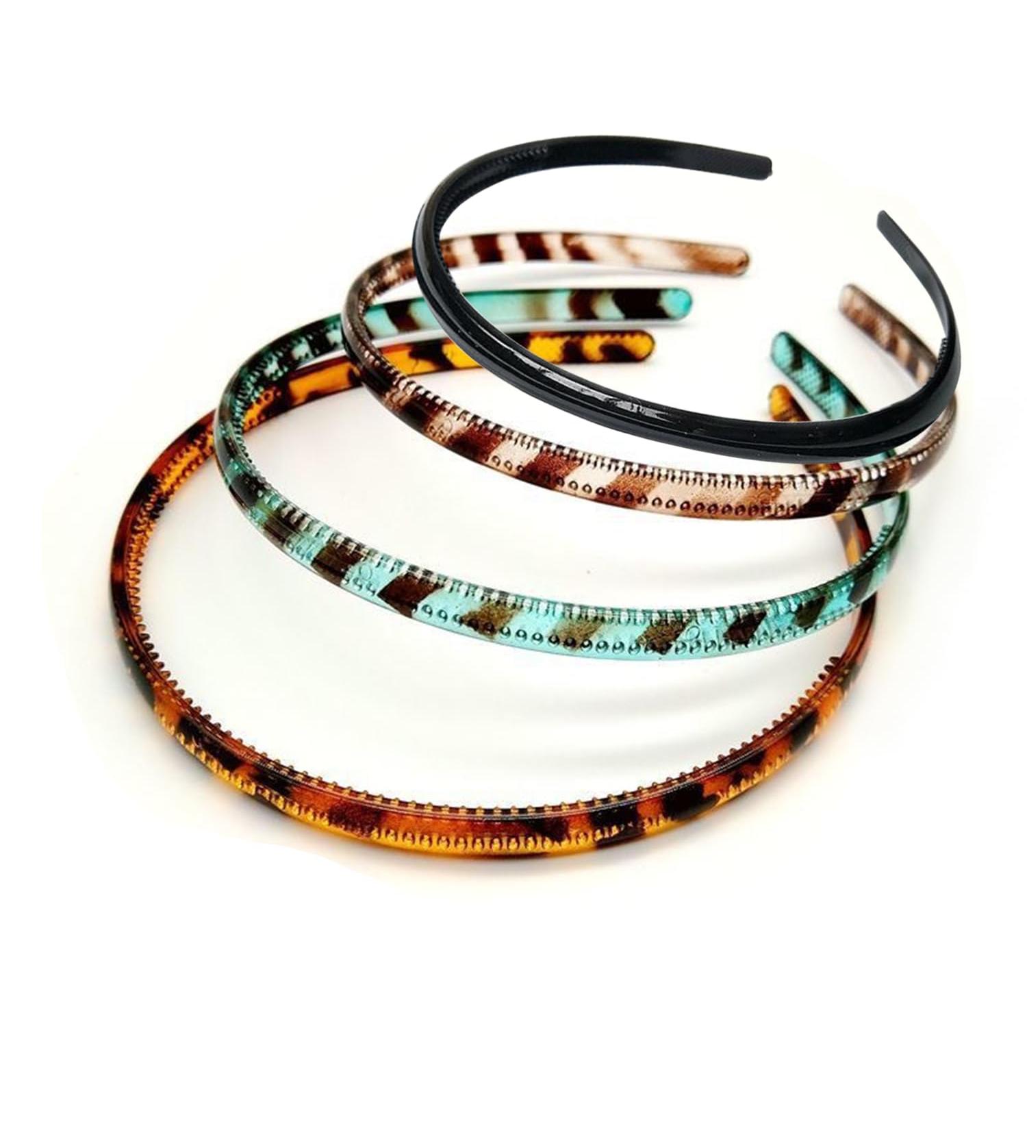 4 Pieces Skinny Plastic Headbands Plastic Plain Headbands Skinny DIY Hair Bands Slim Headbands Plastic Easy Headbands Smooth Headbands Can Be Used for Face Washing Daily Wear Etc(4 Colors) - Buy Online on GoSupps.com