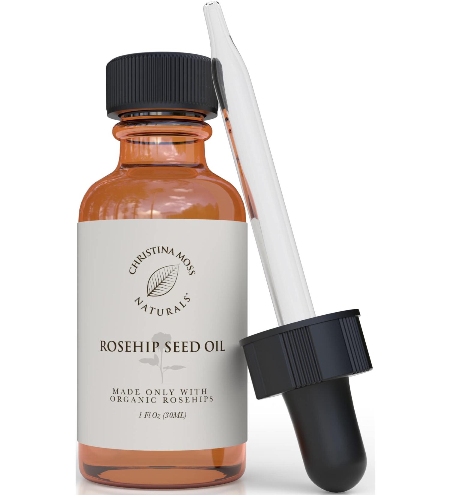 100% Organic Rosehip Oil - Pure Virgin Cold-Pressed Face Hair & Body Oil Rich in Omega 3 6 9 for Soft Renewed Skin & Hair - Buy Online on GoSupps.com