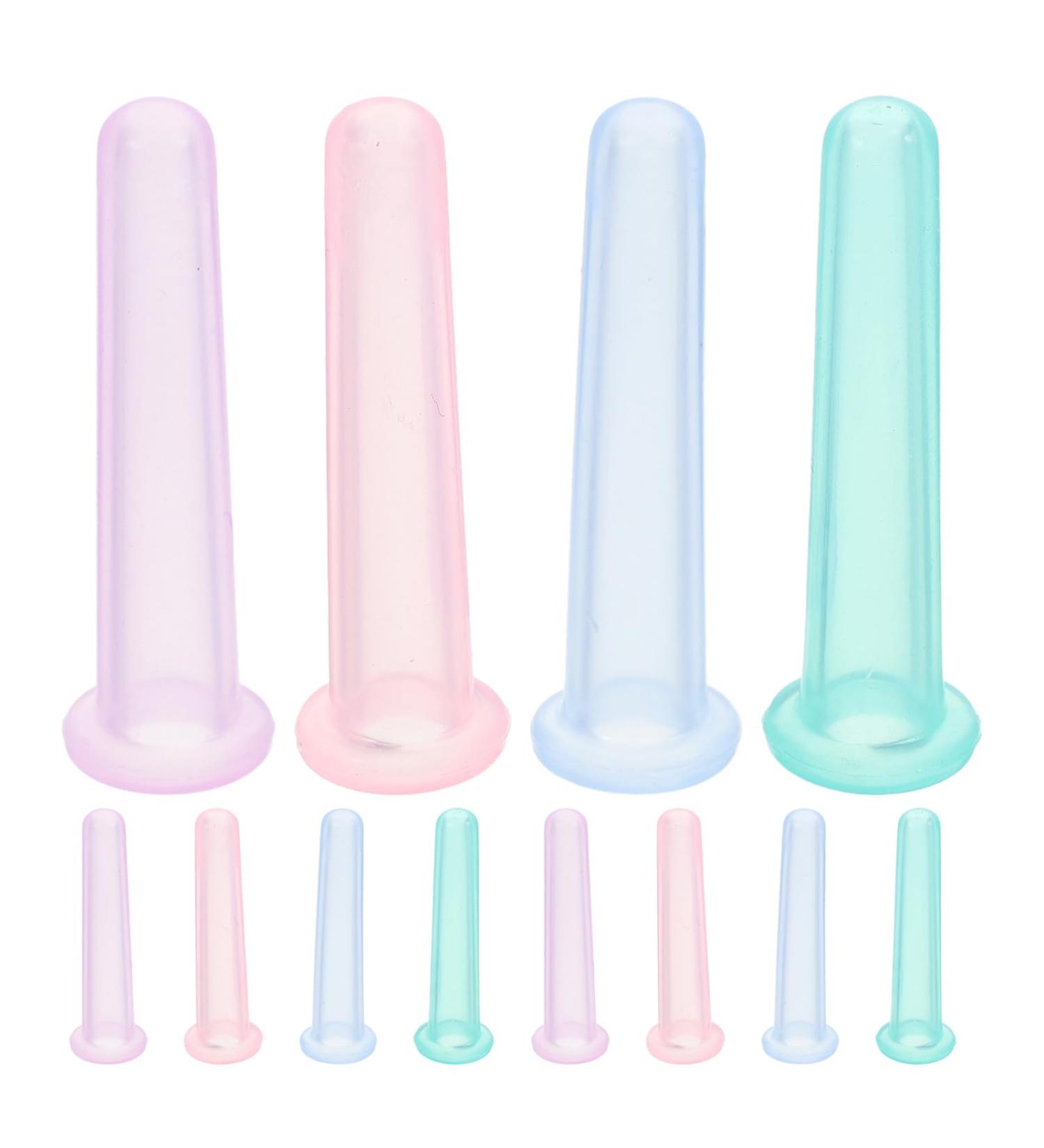 PRETYZOOM 12pcs Facial Cupping Set: Silicone Face Cupping Therapy - Skin Tightening Massage for Wrinkles Cellulite and Skin Care - Ideal for Face Neck and Eye Area - Buy Online on GoSupps.com