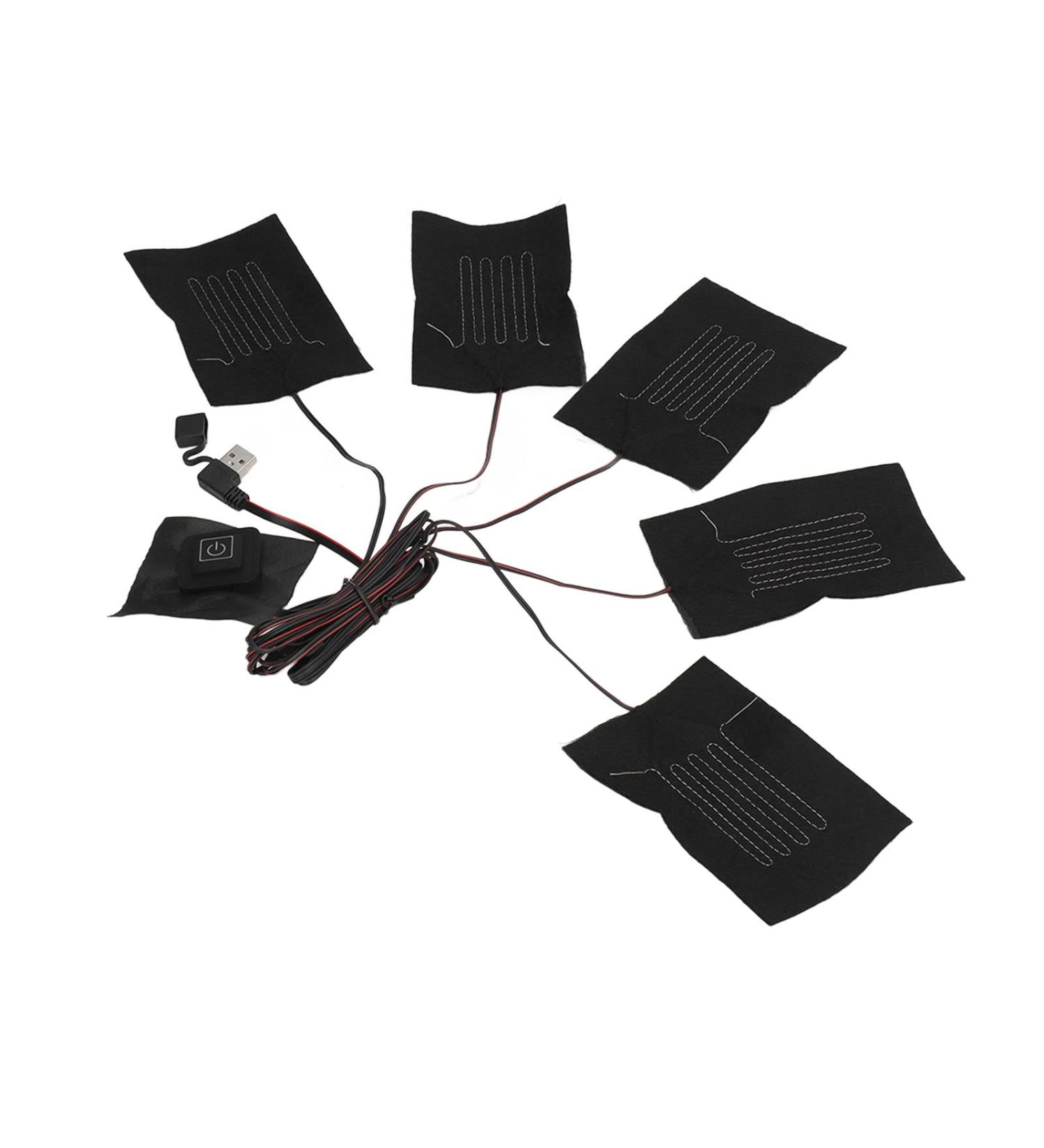 Fdit 5 in 1 Electric Heating Vest - Waterproof USB Heating Pad with 3 Temperature Settings | International Shipping Available - Buy Online on GoSupps.com