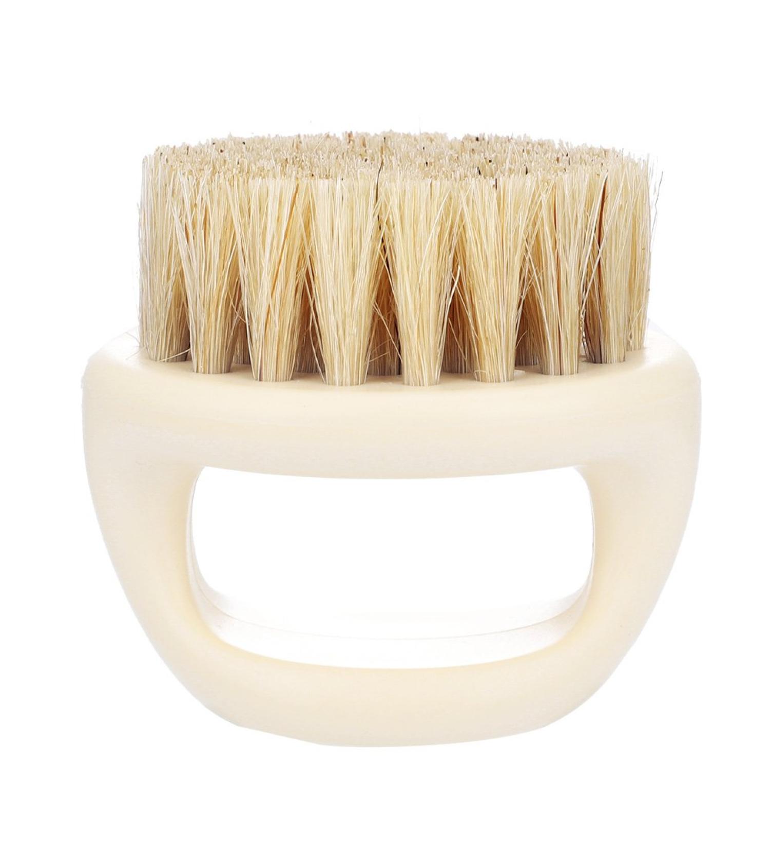 Buy Wild Boar Fur Beard Trim Brush - Softens & Tames Facial Hair | Best Men's Grooming Tool - Buy Online on GoSupps.com