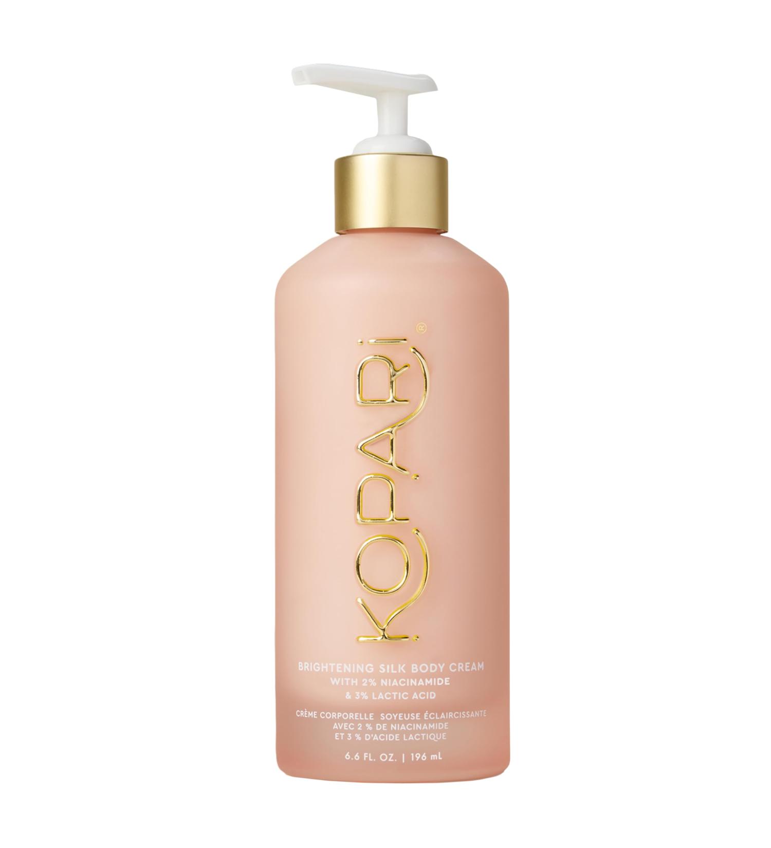 Kopari Brightening Silk Body Cream with 2% Niacinamide AHAs & Kakadu Plum Hydrating Body Lotion for Radiant Even Skin Tone Lightweight Fast-Absorbing Juicy Pink Guava Scent 6.7 oz - Buy Online on GoSupps.com