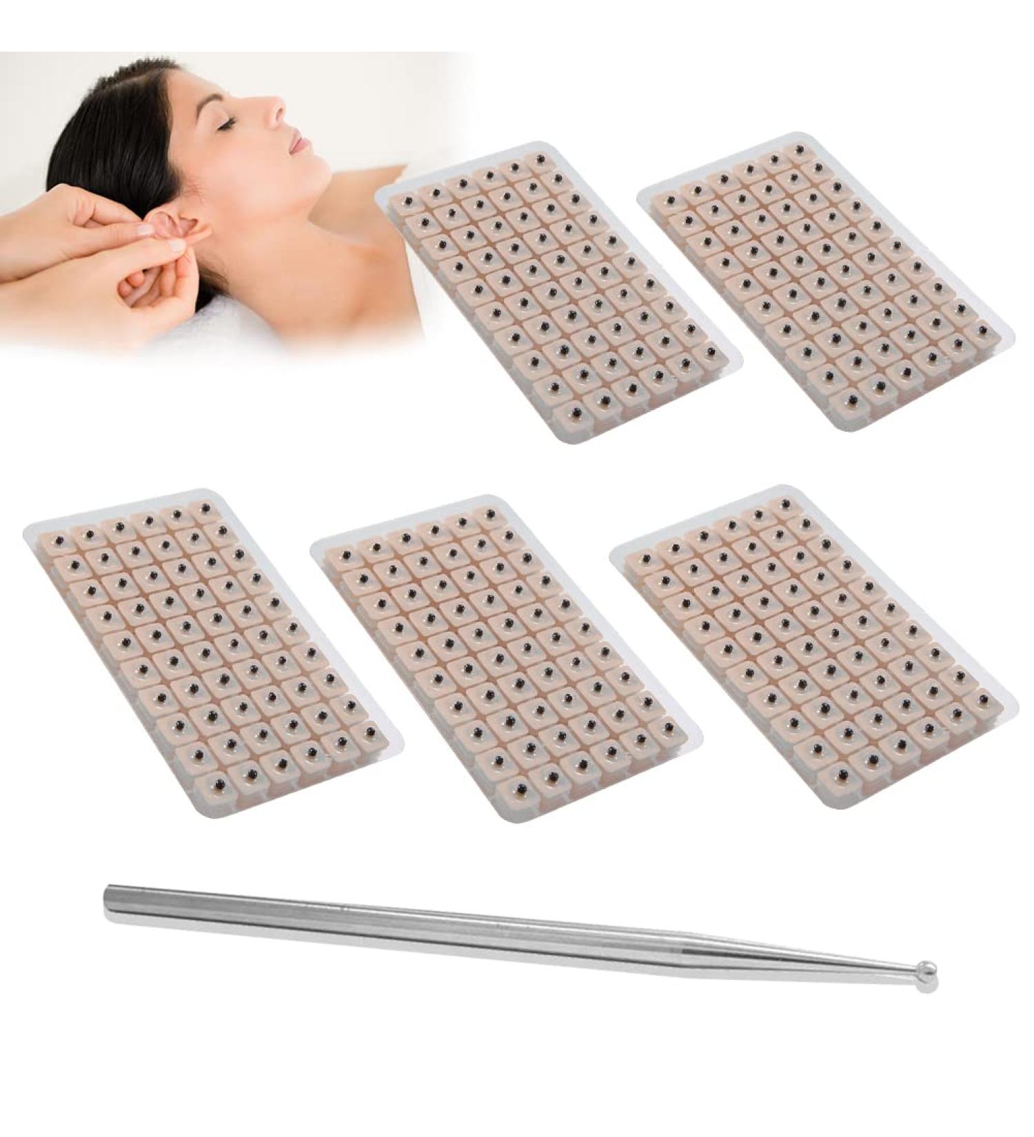 ACUPRESSURE PEN | Acupuncture Massage Tool Meridian Pencil & Scar Treatment | Complete Set with 300 Ear Seeds - Buy Online on GoSupps.com