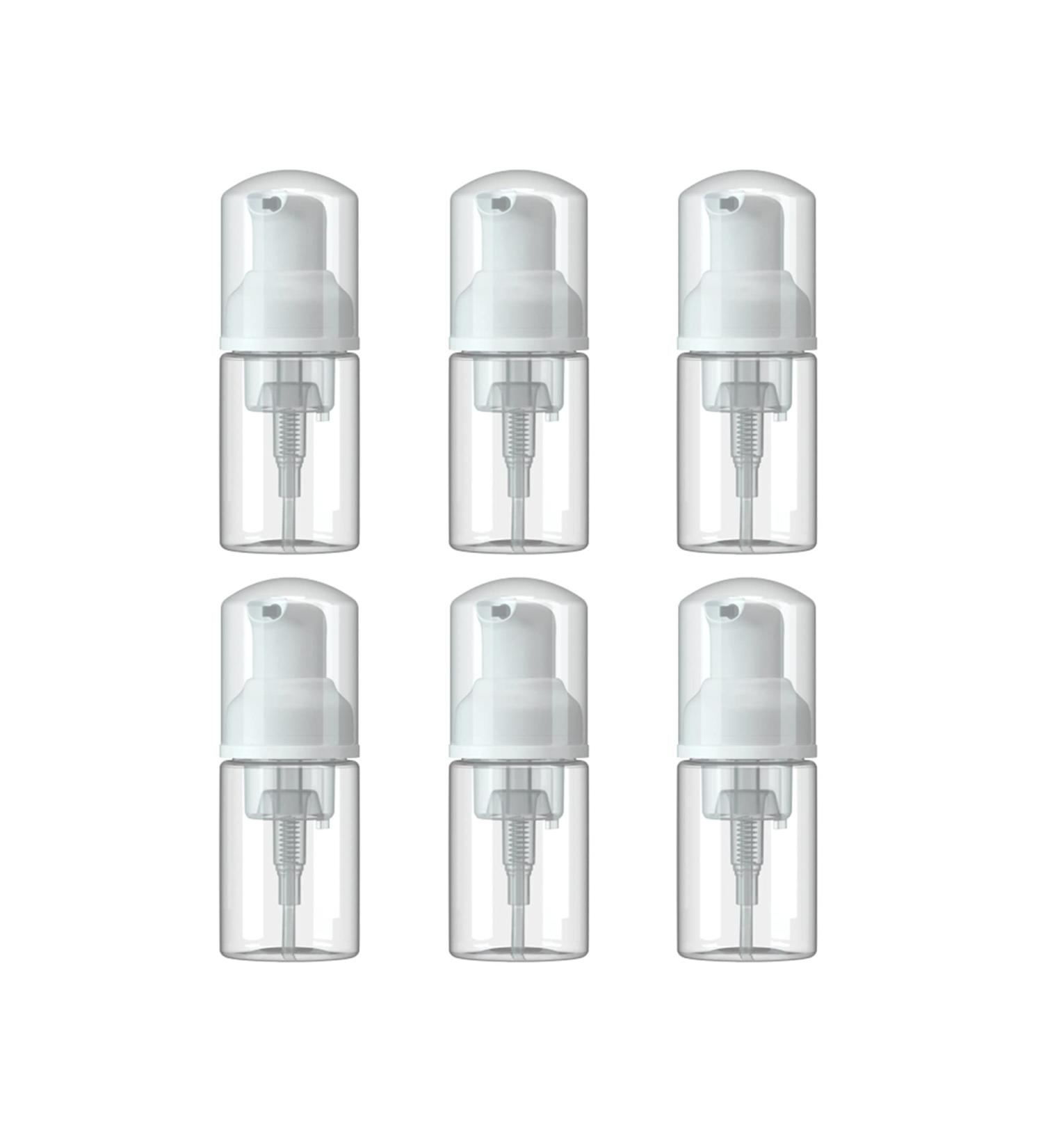 Incetue 6-Pack Mini Foaming Pump Dispensers - Refillable 30ml Travel Bottles for Cosmetics & Eyelash Shampoo - Portable Clear Plastic Liquid Donor Bags - Buy Online on GoSupps.com