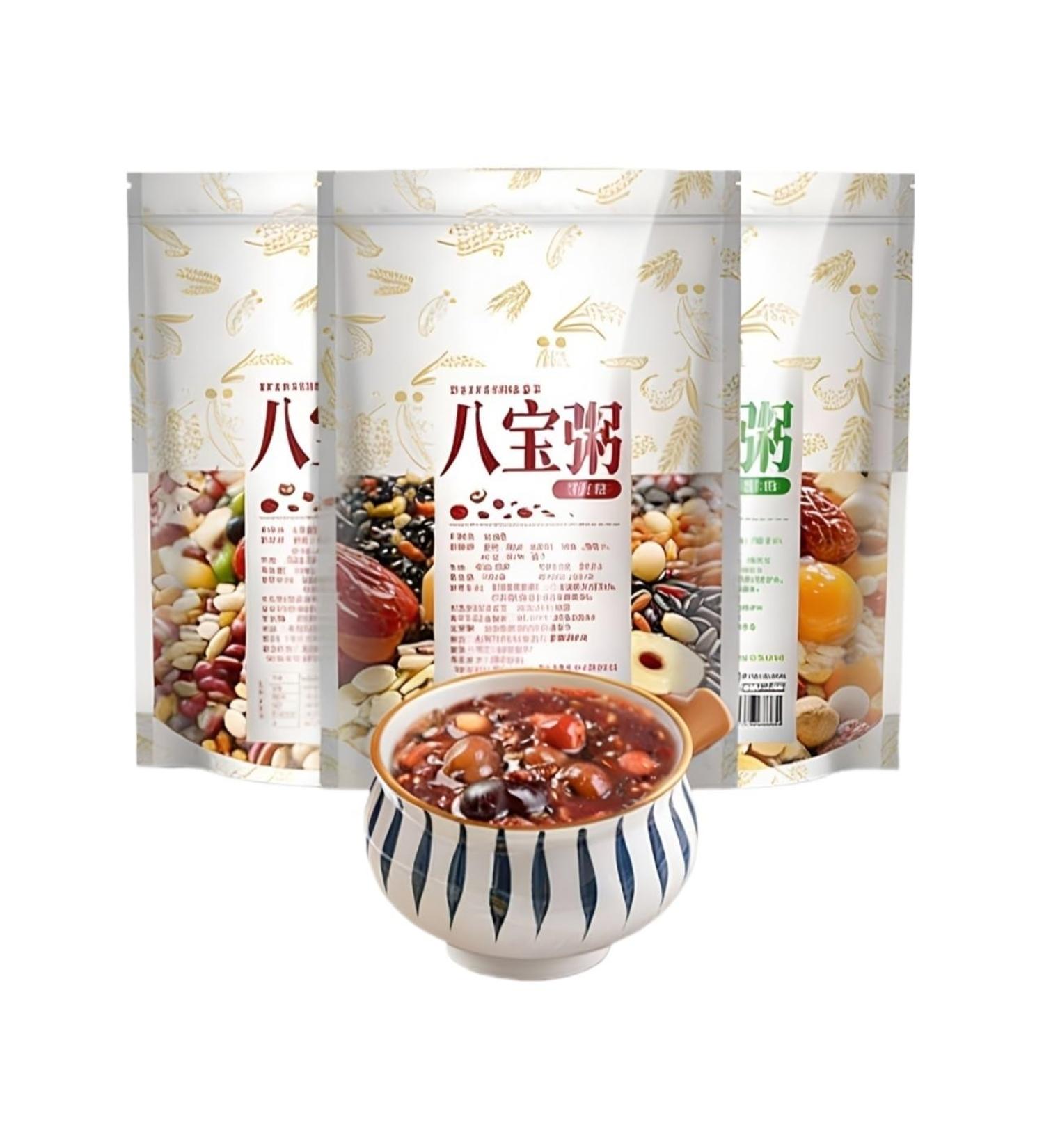 500 G X 3 Sachets Babao Congee Mix Huit Ingr dients De Bouillie Au Tr sor Grains Entiers M lang s For Une Cuisine Facile Un Petit-d jeuner Et Collation Sains - Buy Online on GoSupps.com