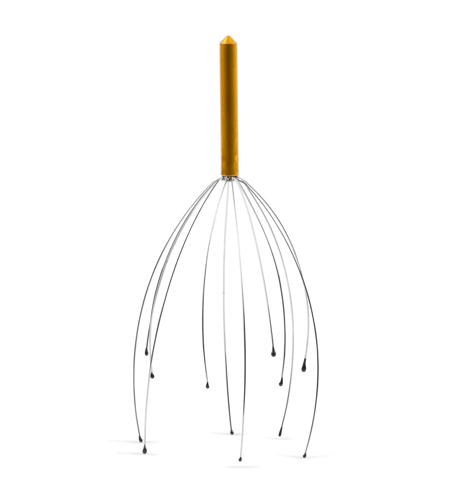 ANDALUS Scalp Massager - Handheld Head Scratcher for Stress Relief and Deep Relaxation (Gold) - Buy Online on GoSupps.com