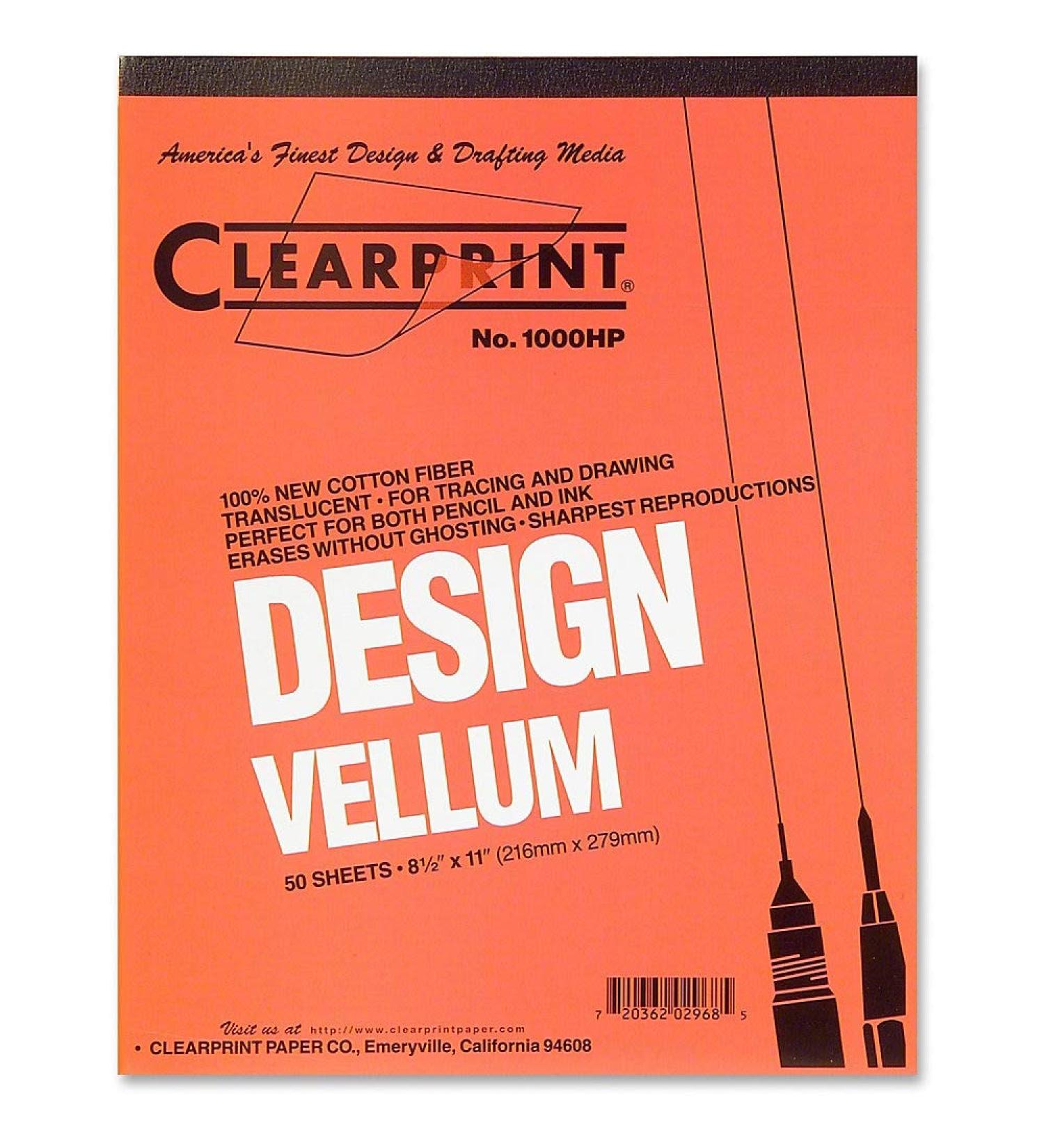 Staedtler Mars Vellum Paper 16 Rag 8.5 x 11 Inches Plain - 50 Sheets per Pad - Buy Online on GoSupps.com