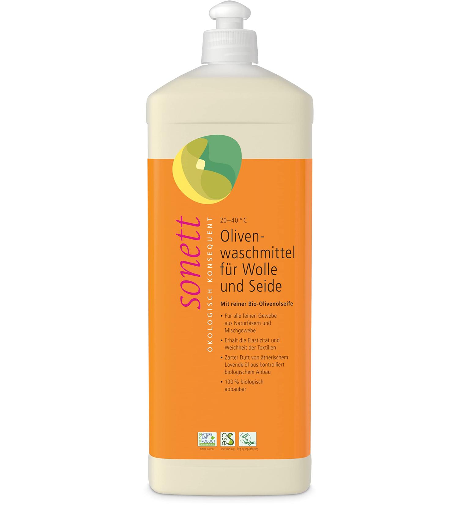 Sonett Organic Olive Detergent for Wool and Silk 2040 C (2 x 1 l) 1 l (pack of 2)