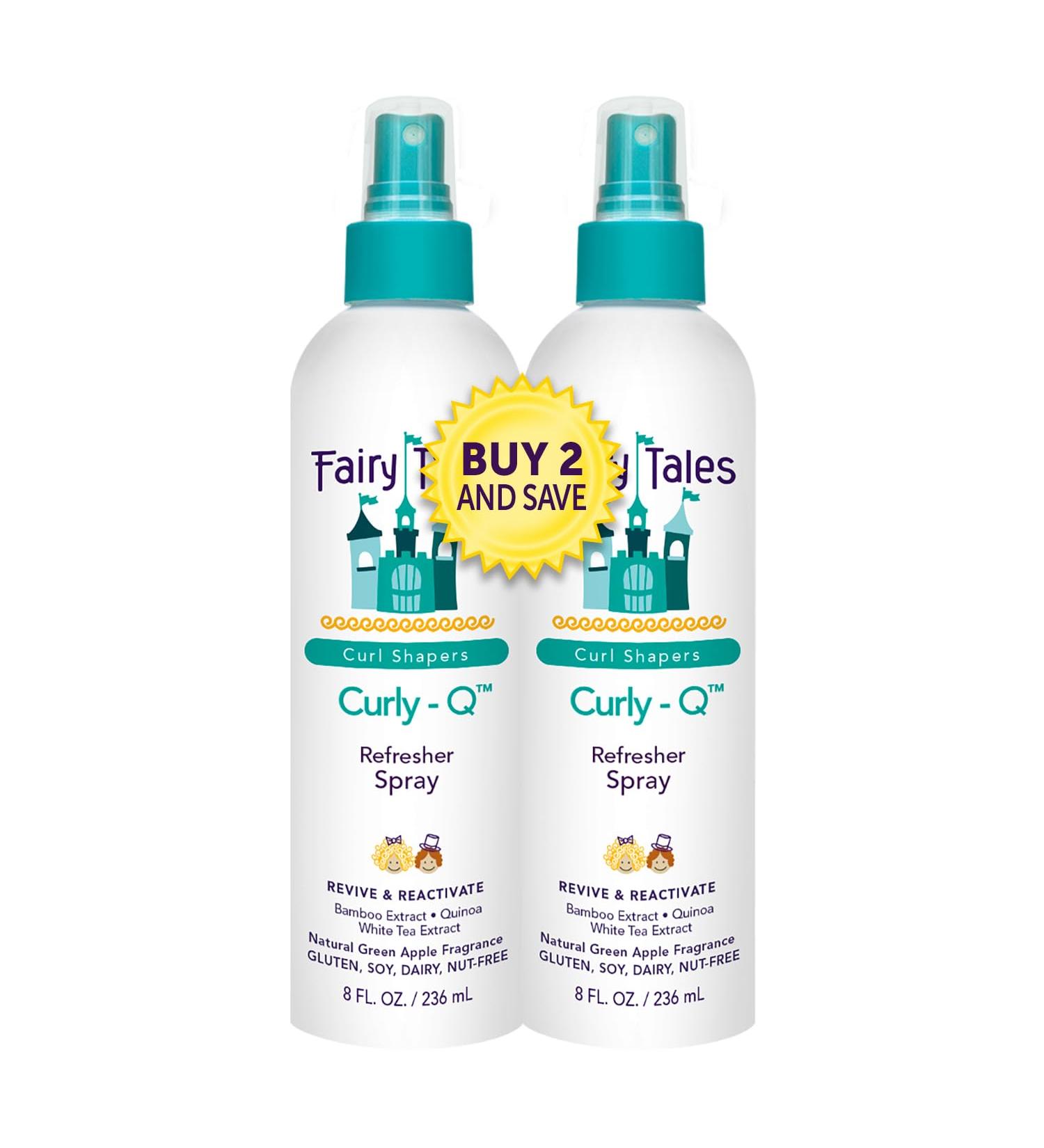 Fairy Tales Curly-Q Curl Refresher for Kids' Hair - Lightweight Spray to Define Curls Add Bounce and Reduce Frizz - 8oz (Pack of 2) - Buy Online on GoSupps.com