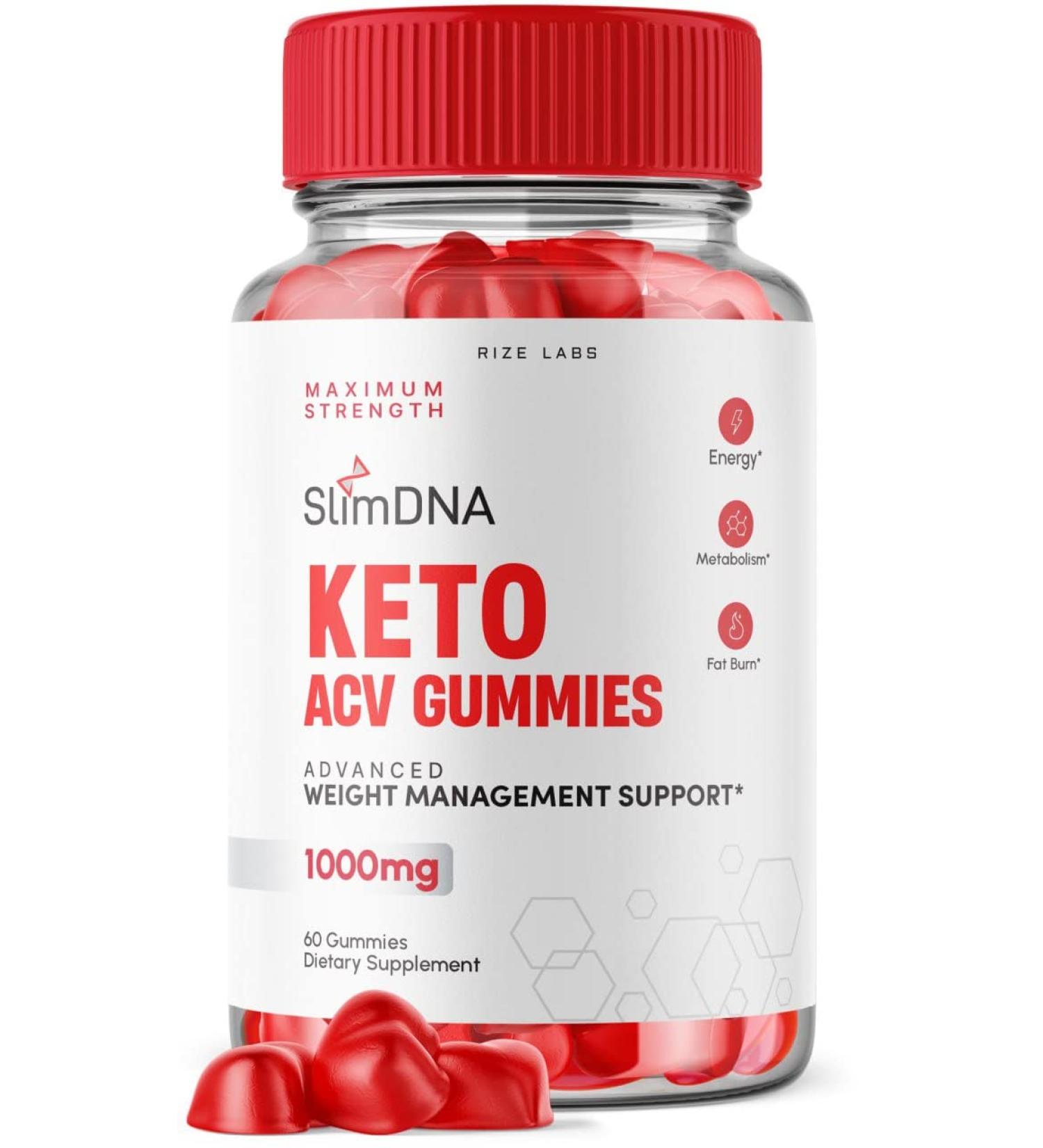 SlimDNA Keto Gummies with ACV - Advanced Weight Loss Supplement for Belly Fat - 60 Gummies - Buy Online on GoSupps.com
