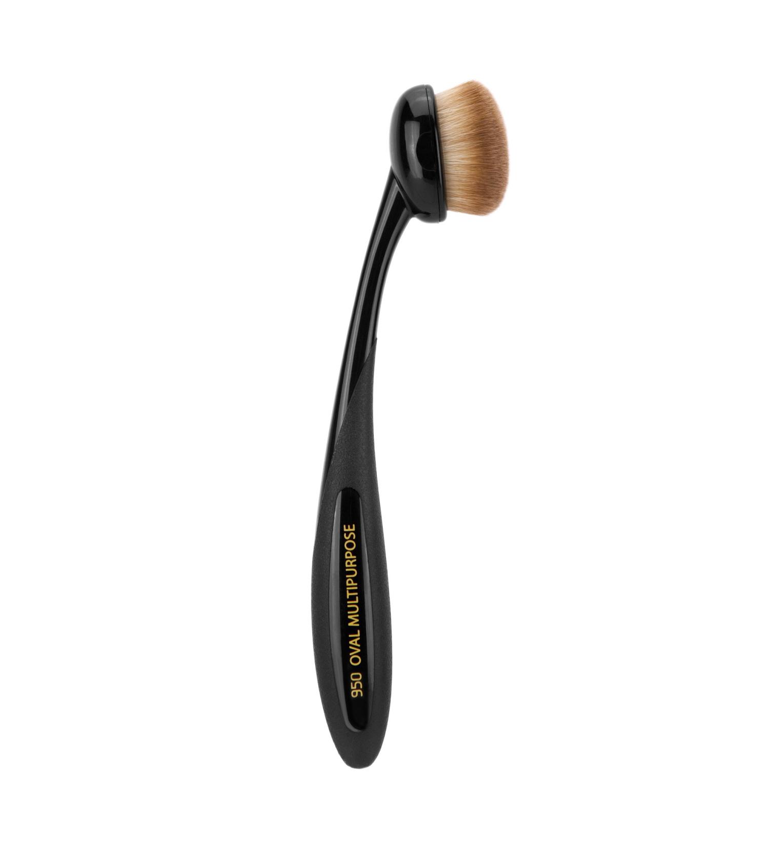 Bdellium Tools Studio Series 950 Oval Makeup Brush - Professional Blending & Contouring with Soft Synthetic Fibers - Black 1pc - International Shipping Available - Buy Online on GoSupps.com