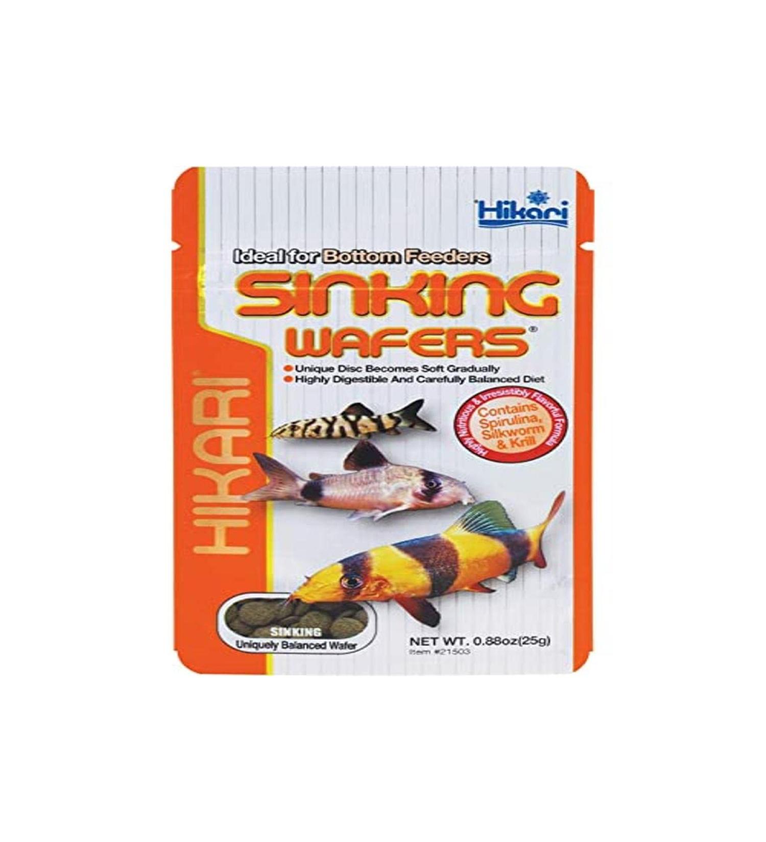 Hikari Tropical Sinking Wafers Fish Food, 0.88 oz (25g) .88 Ounces