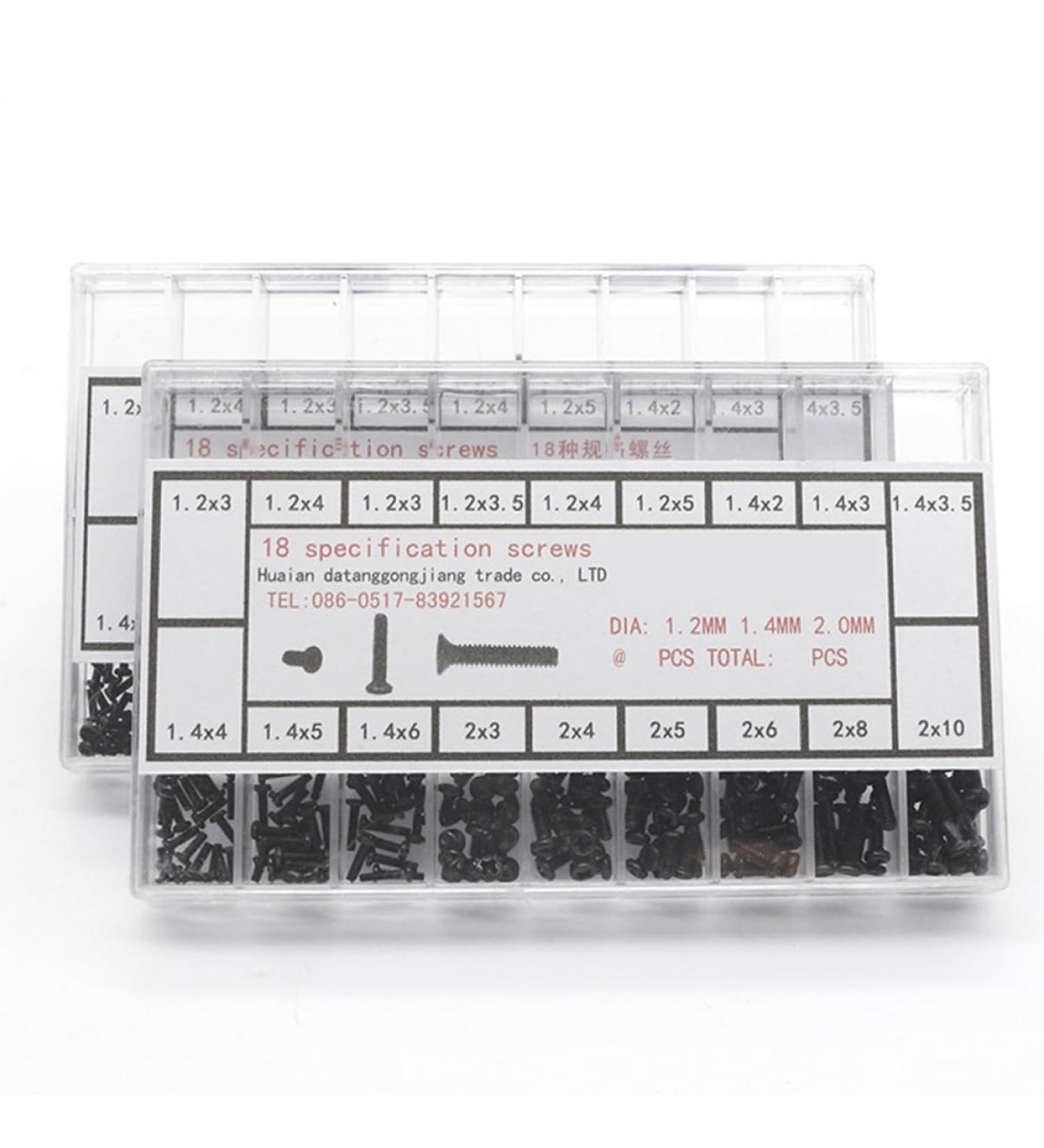 Healeved 500-Piece Screwdriver Replacement Set for Glasses Watches & Notebooks - Micro Screw Repair Tool Kit - Buy Online on GoSupps.com
