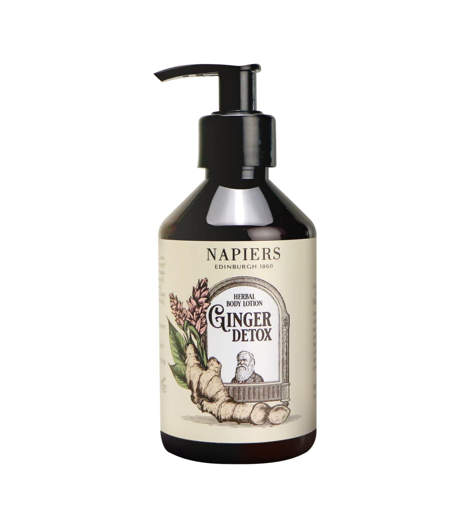 Napiers Dry Skin Body Lotion with Ginger Detox | Natural Herbal Moisturiser for Dry Skin - 250ML - Buy Online on GoSupps.com