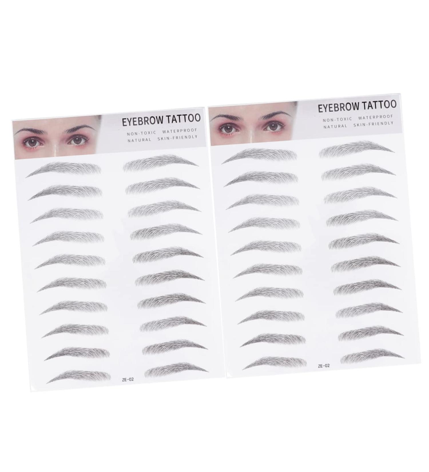 Didiseaon 2pcs 3d Eyebrow Stickers Temporary Eyebrows Artificial Eyebrow Woman Transfer Stickers Water Proof - Buy Online on GoSupps.com