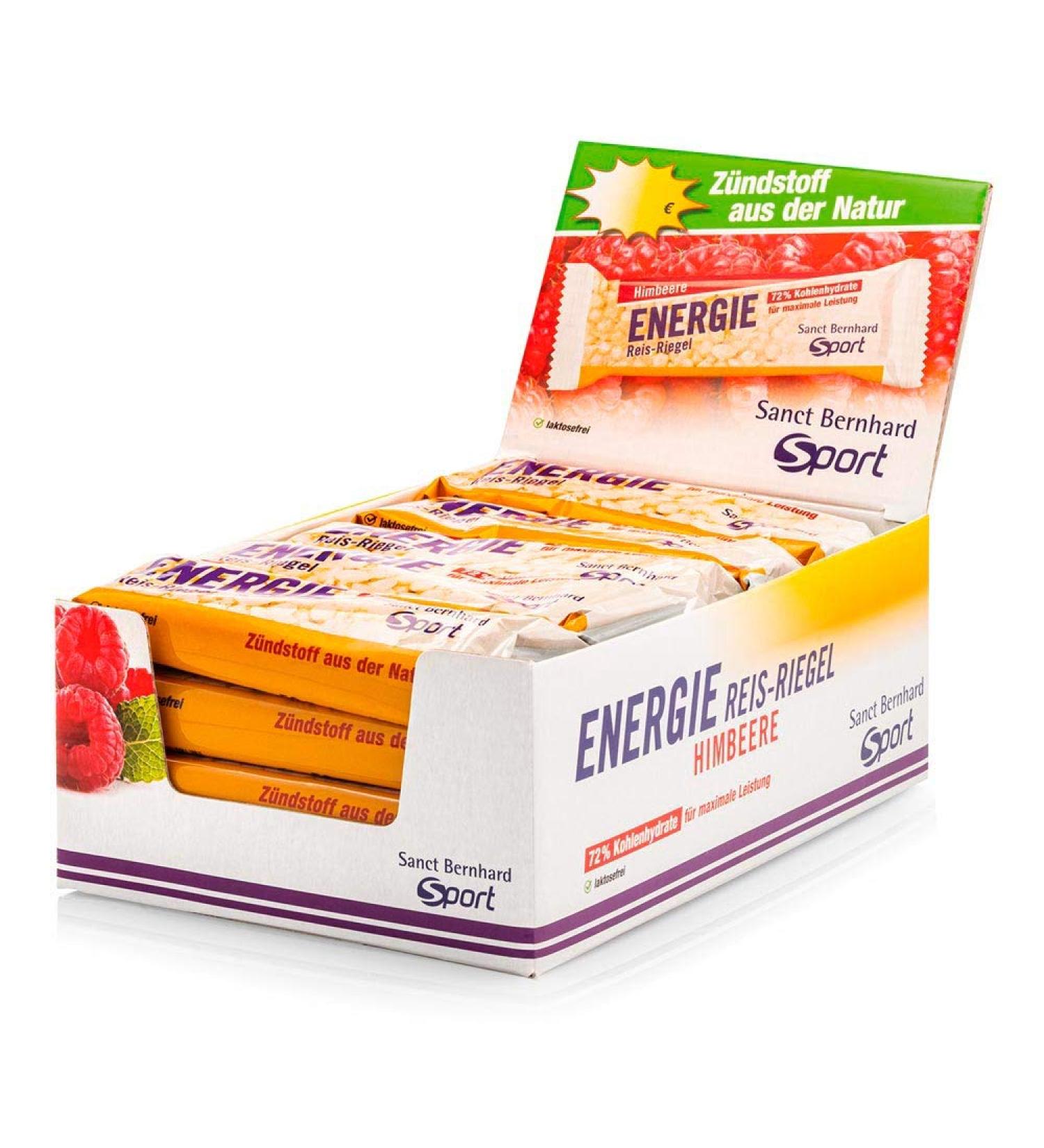 Sanct Bernhard Sport Energy Rice Bar Raspberry | 20-pack Raspberry 20 pieces (1 pack)