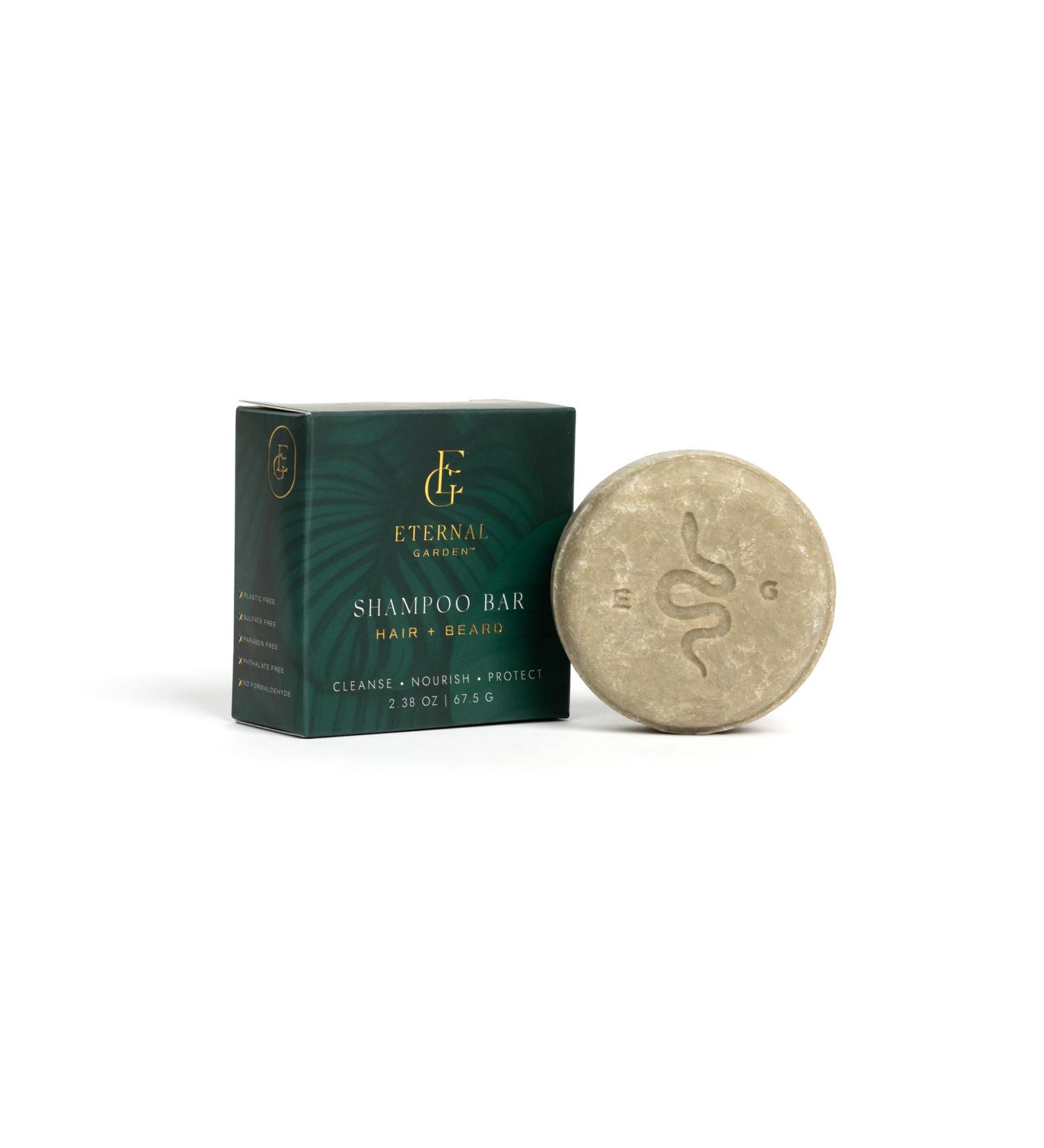 Shampoo Bar for Hair & Beard - 2.38 oz | Cleanse Nourish & Protect Your Hair - Buy Online on GoSupps.com