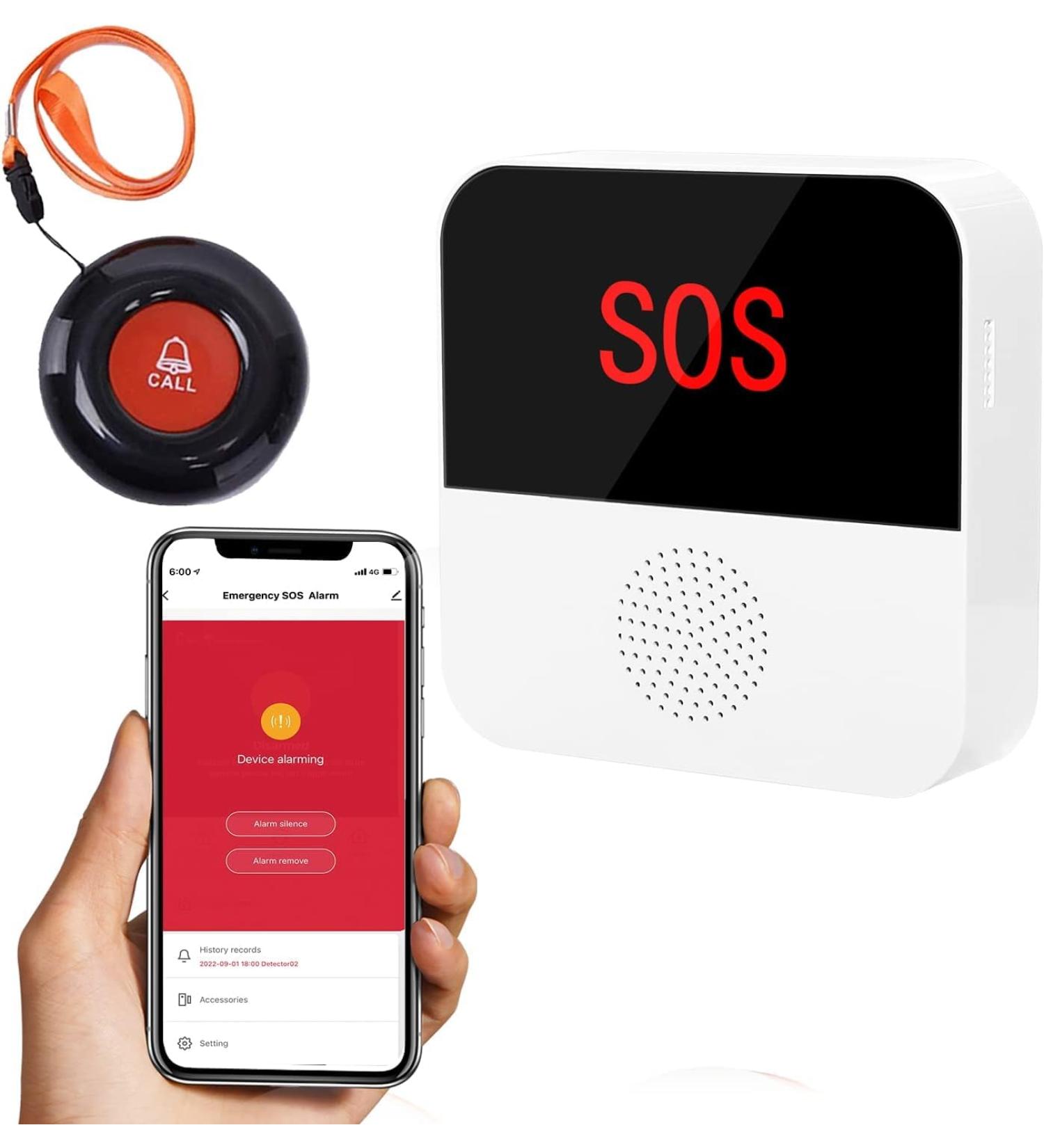 Chunhee Seniors Notruf Tuya WiFi Smart Emergency Alert System | SOS Button for Elderly Disabled & Children - International Shipping Available - Buy Online on GoSupps.com