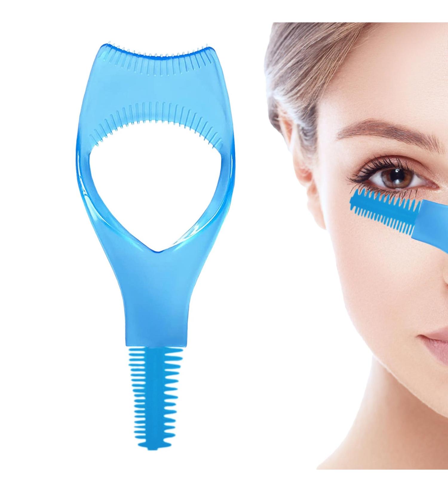 Mascara Applicator Tool - Eyelashes Tools Mascara Shield Applicator Guard Upper and Lower Mascara Applicator Lash Guard Reusable Eye Makeup Tool Blue - Buy Online on GoSupps.com