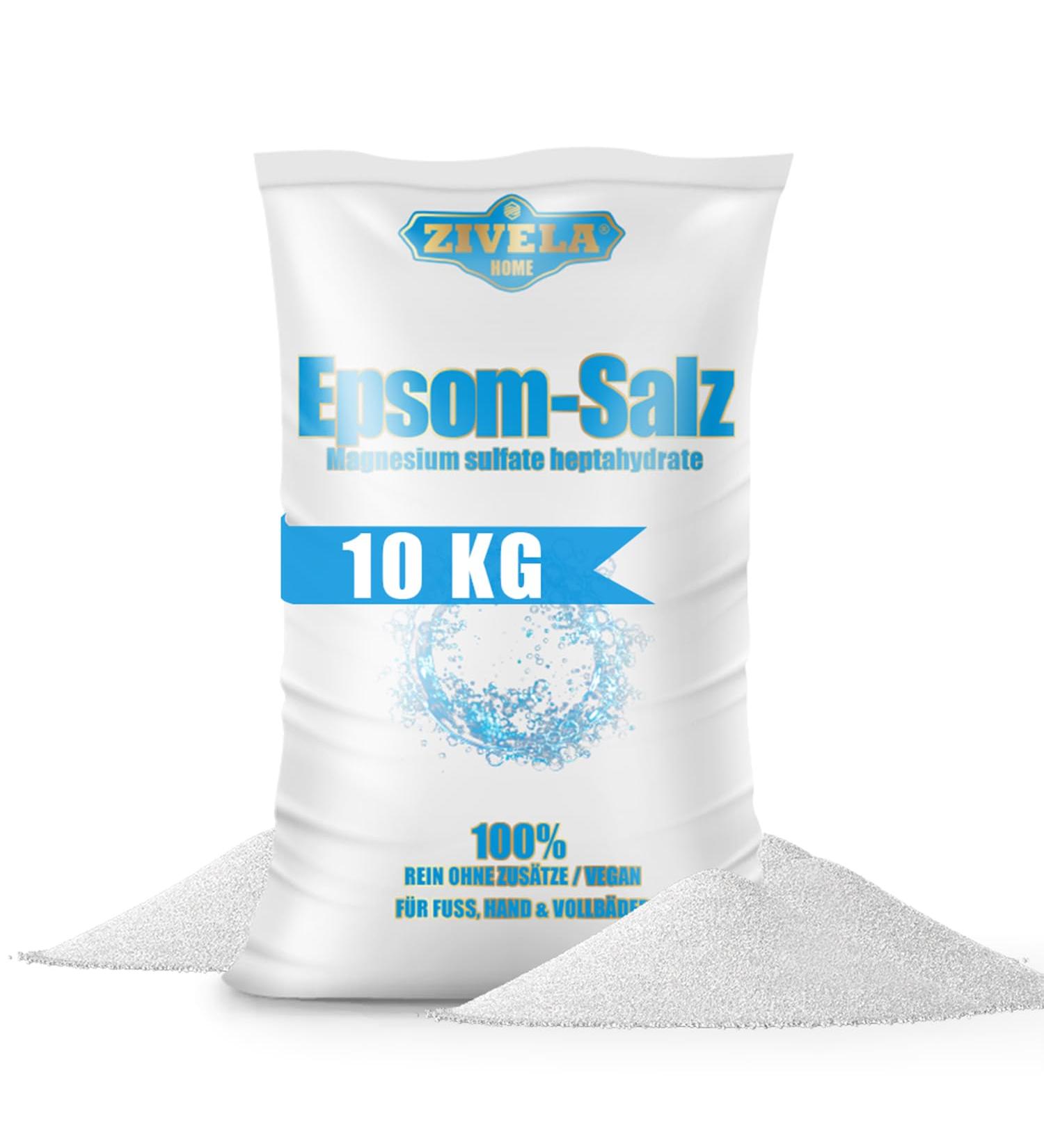 Epsom Bath Salt 10kg | Epsom Bath Salt 10kg | Epsom Salt Magnesium Sulphate | Pharmaceutical Grade - 100% Pure | Natural Salt - Buy Online on GoSupps.com