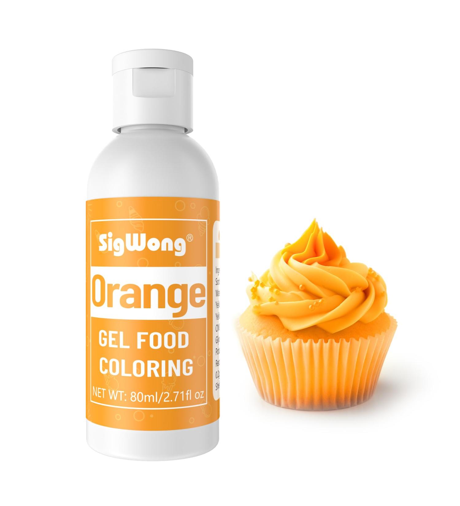 Gel Food Coloring - 80ml Orange Gel Based Food Dye Vibrant Tasteless Concentrated Food Coloring for Cake Cookie Decorating Easter Egg Icing Fondant Baking Macaron - 2.71 Fl.Oz Bottles (Christmas) - Buy Online on GoSupps.com