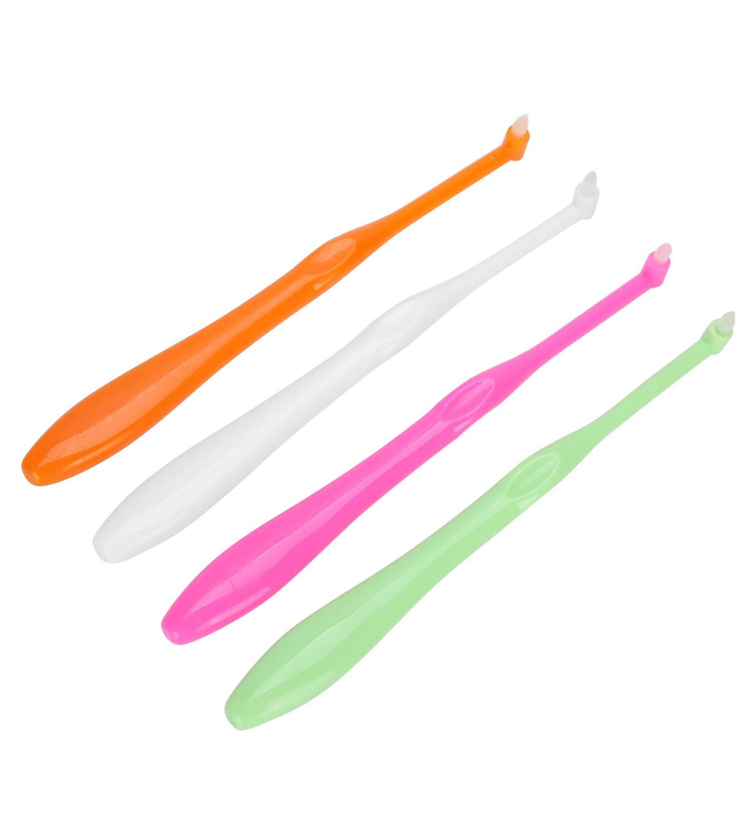 Verdant Touch Orthodontic Toothbrush - Jaw-Friendly Soft Interdental Cleaner Set (4 pcs) for Flossing & Dental Care - Buy Online on GoSupps.com