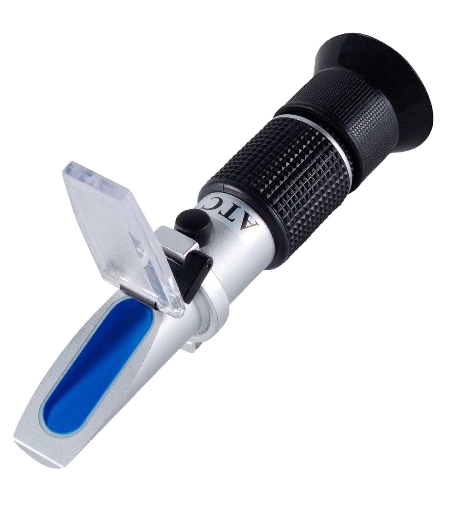 Marine Fish-Keeping Salinity Refractometer | Dual Scale Specific Gravity & Salinity Meter for Aquariums | 0-100ppt & 1.000-1.070 Range | Saltwater Tester with ATC Function - Buy Online on GoSupps.com