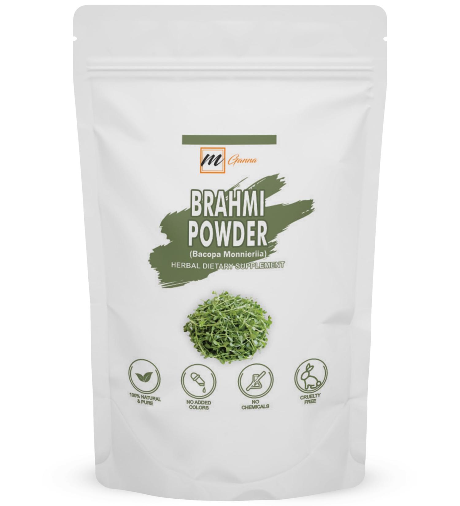 Ganna 100% Pure Brahmi Powder 100g | Bacopa Monnieri for Hair & Health - Buy Online on GoSupps.com